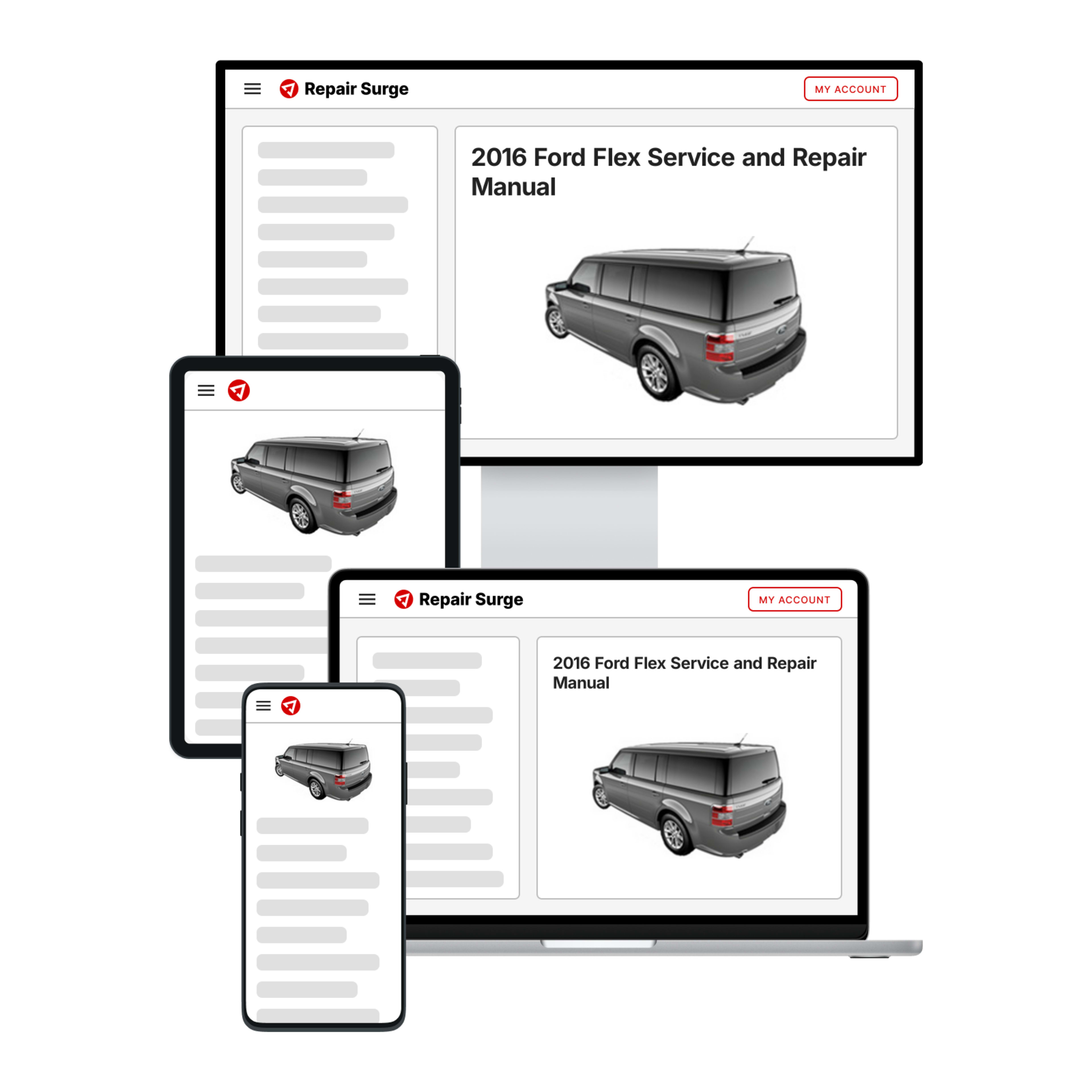 2016 Ford Flex service and repair manual hero image