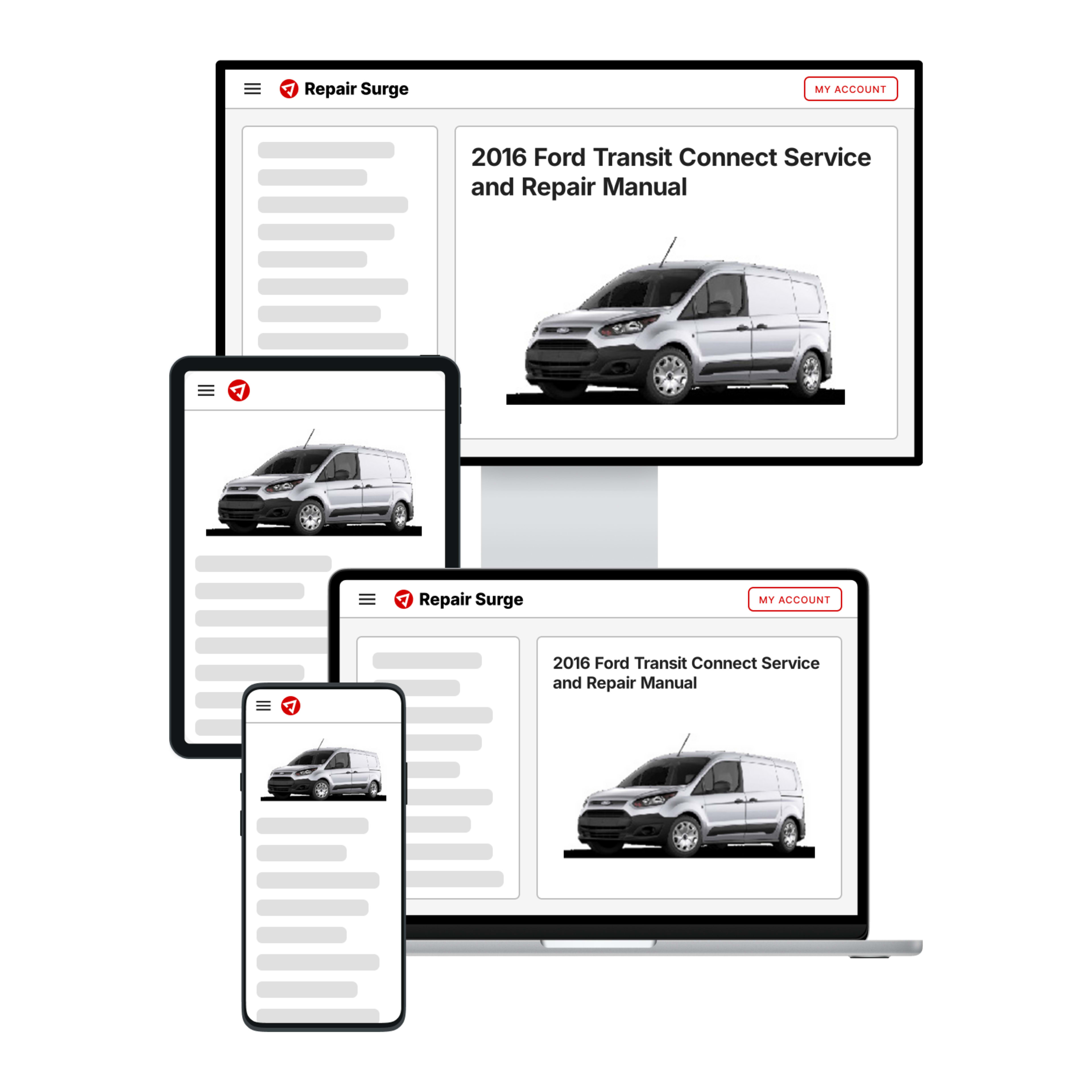2016 Ford Transit Connect service and repair manual hero image