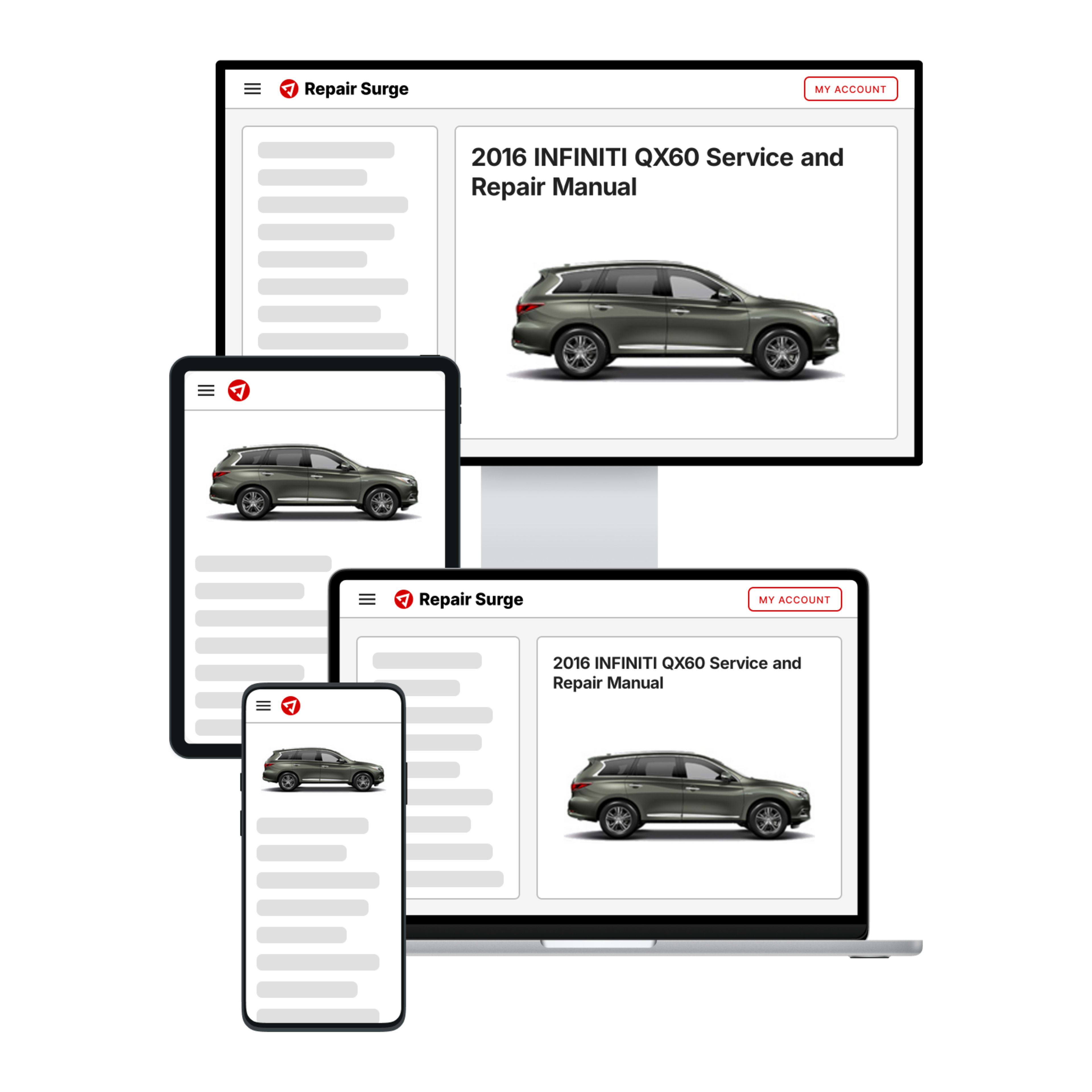2016 INFINITI QX60 service and repair manual hero image
