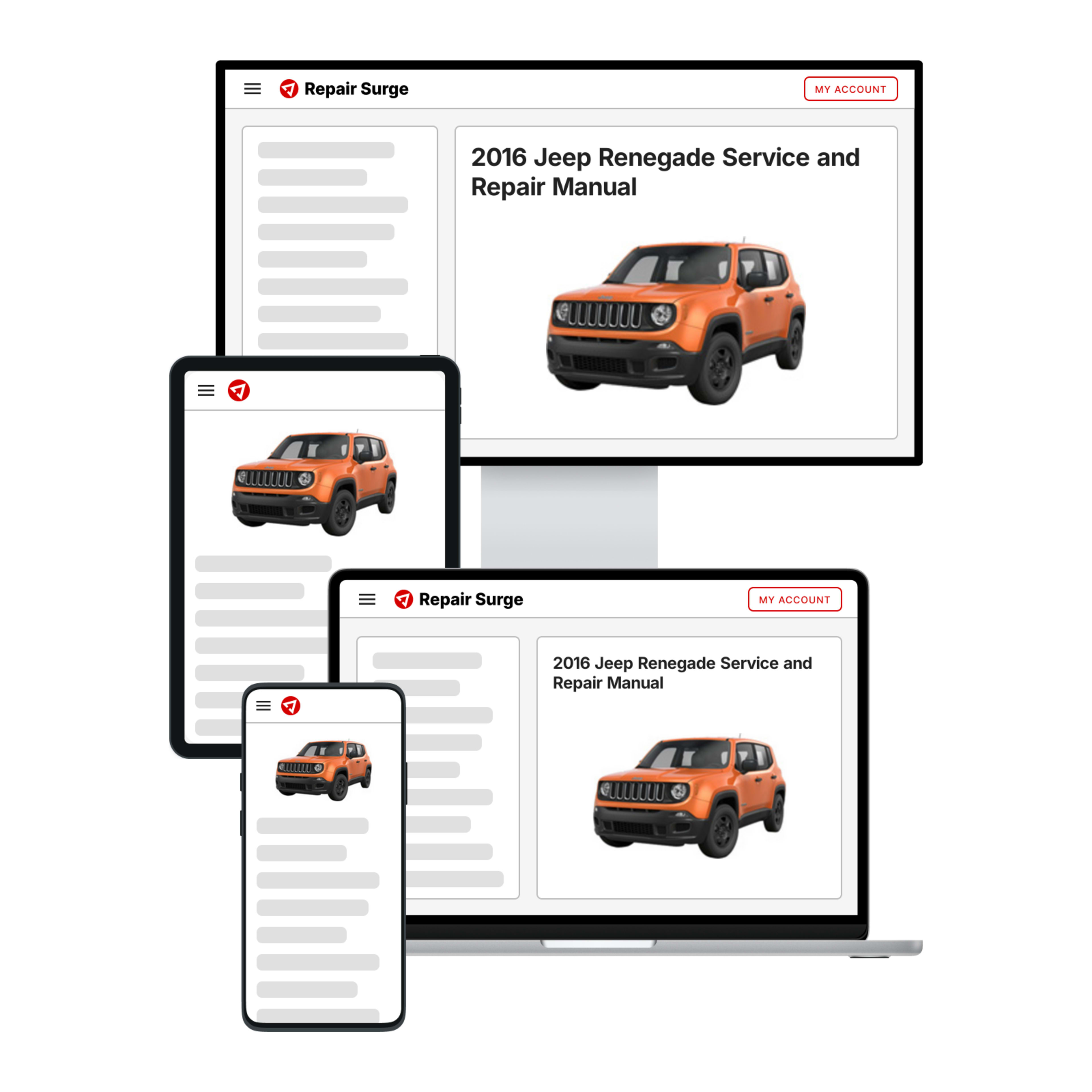 2016 Jeep Renegade service and repair manual hero image