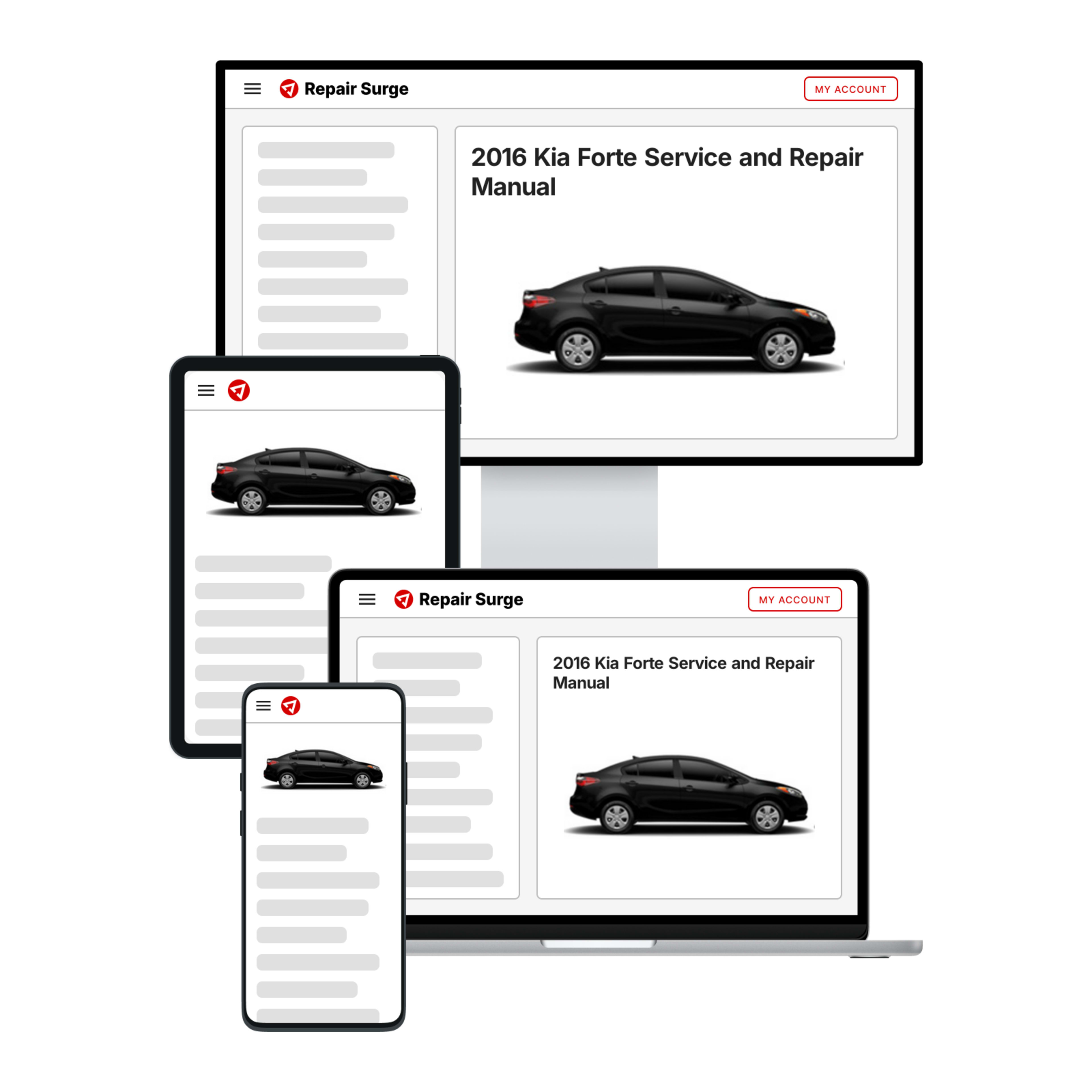 2016 Kia Forte service and repair manual hero image