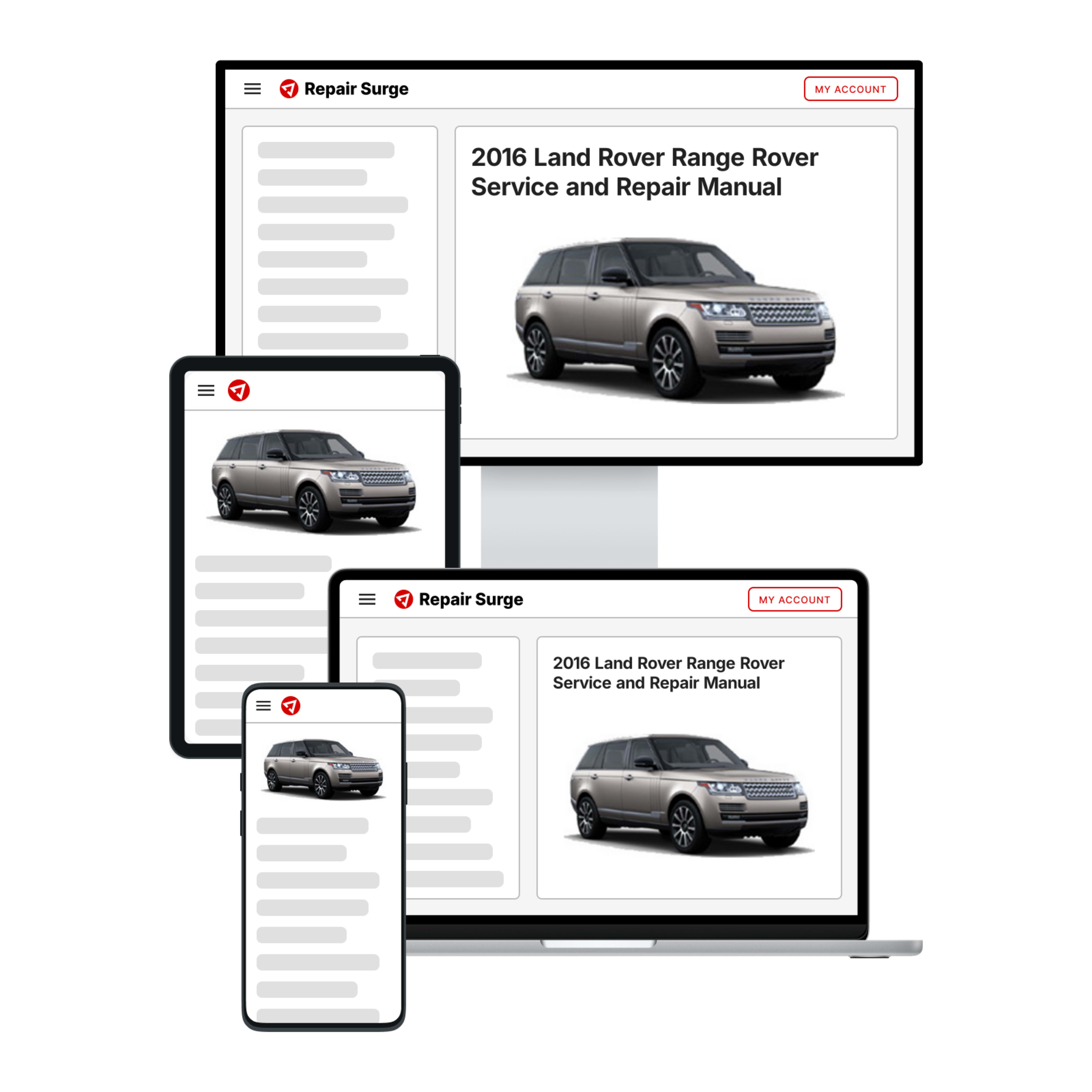 2016 Land Rover Range Rover service and repair manual hero image