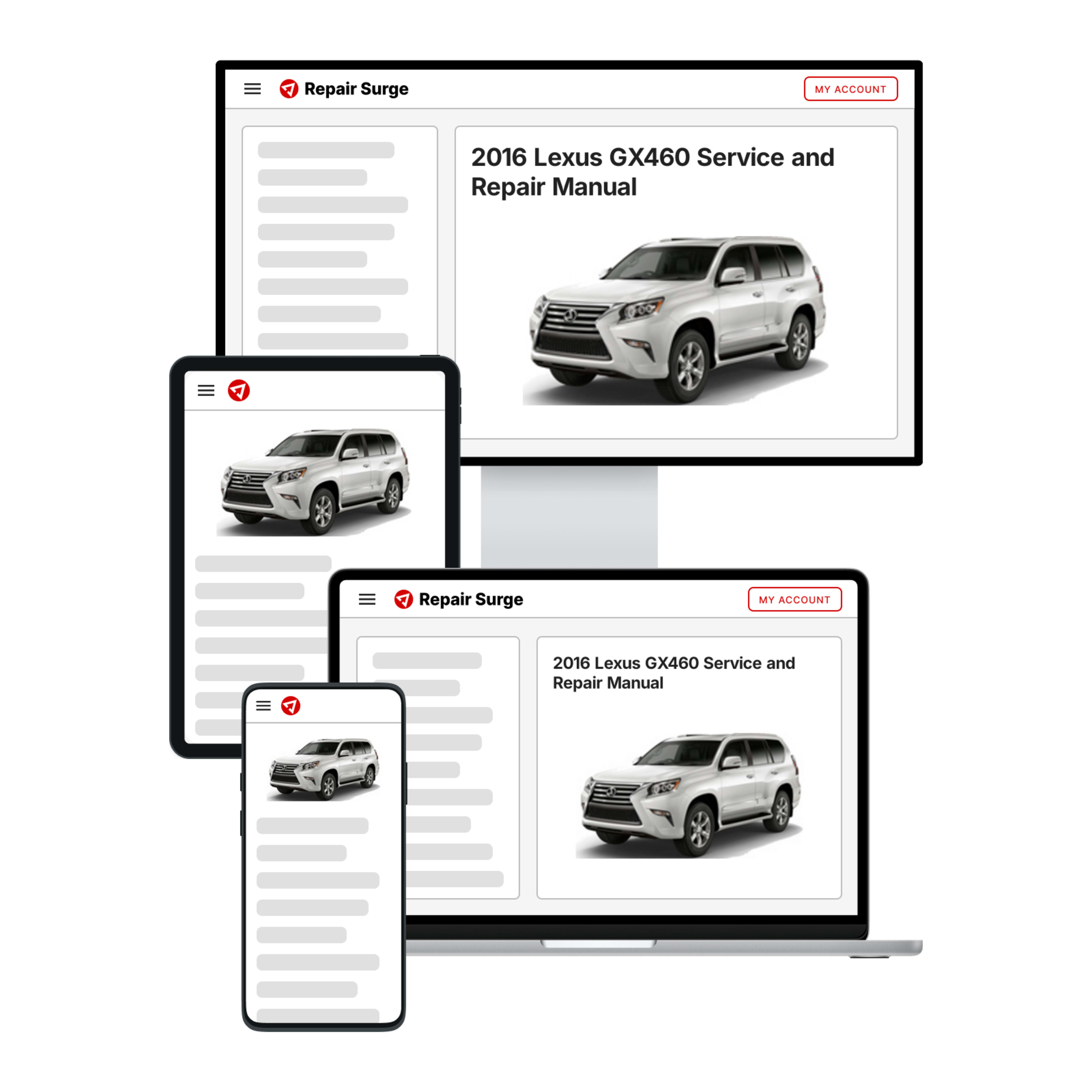2016 Lexus GX460 service and repair manual hero image
