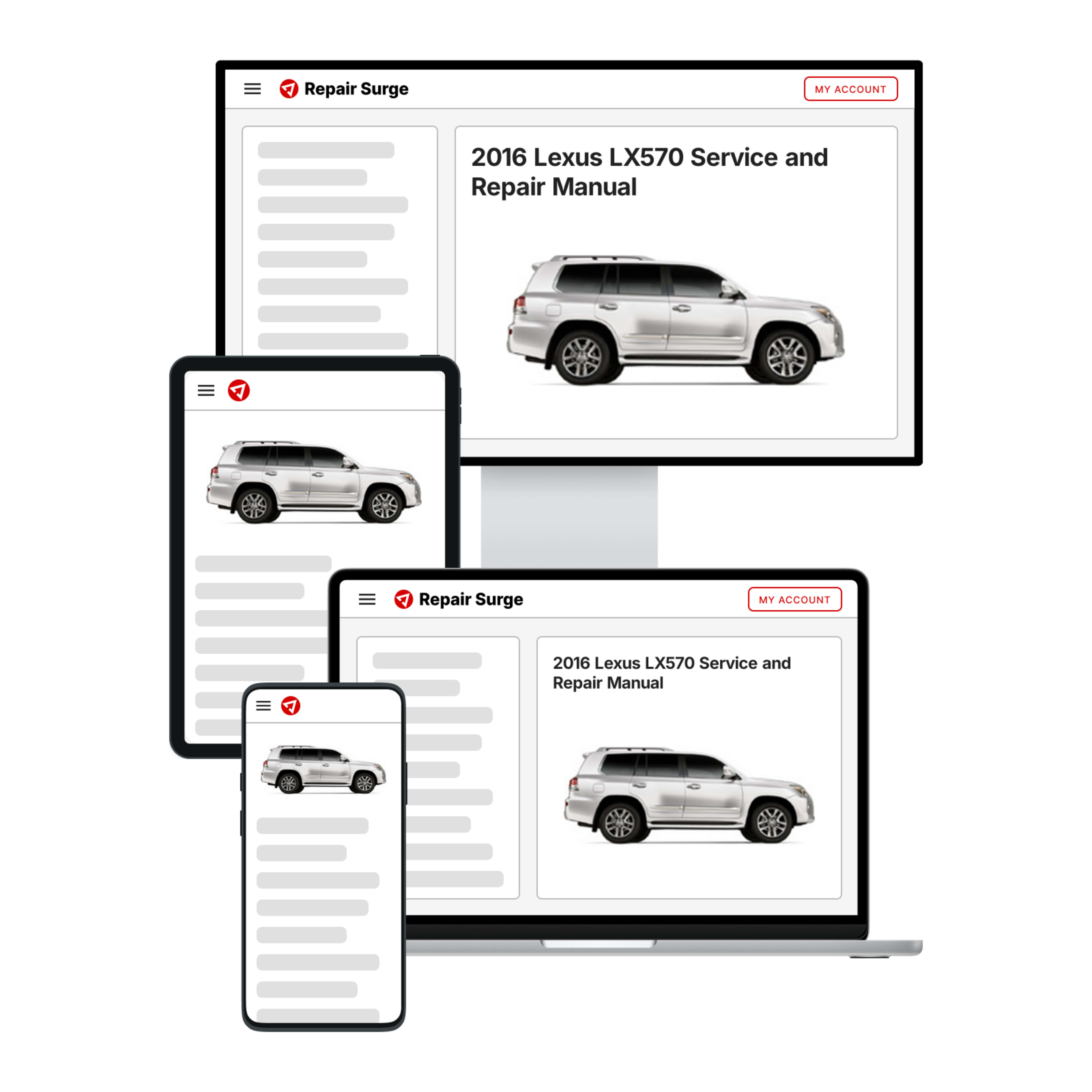 2016 Lexus LX570 service and repair manual hero image