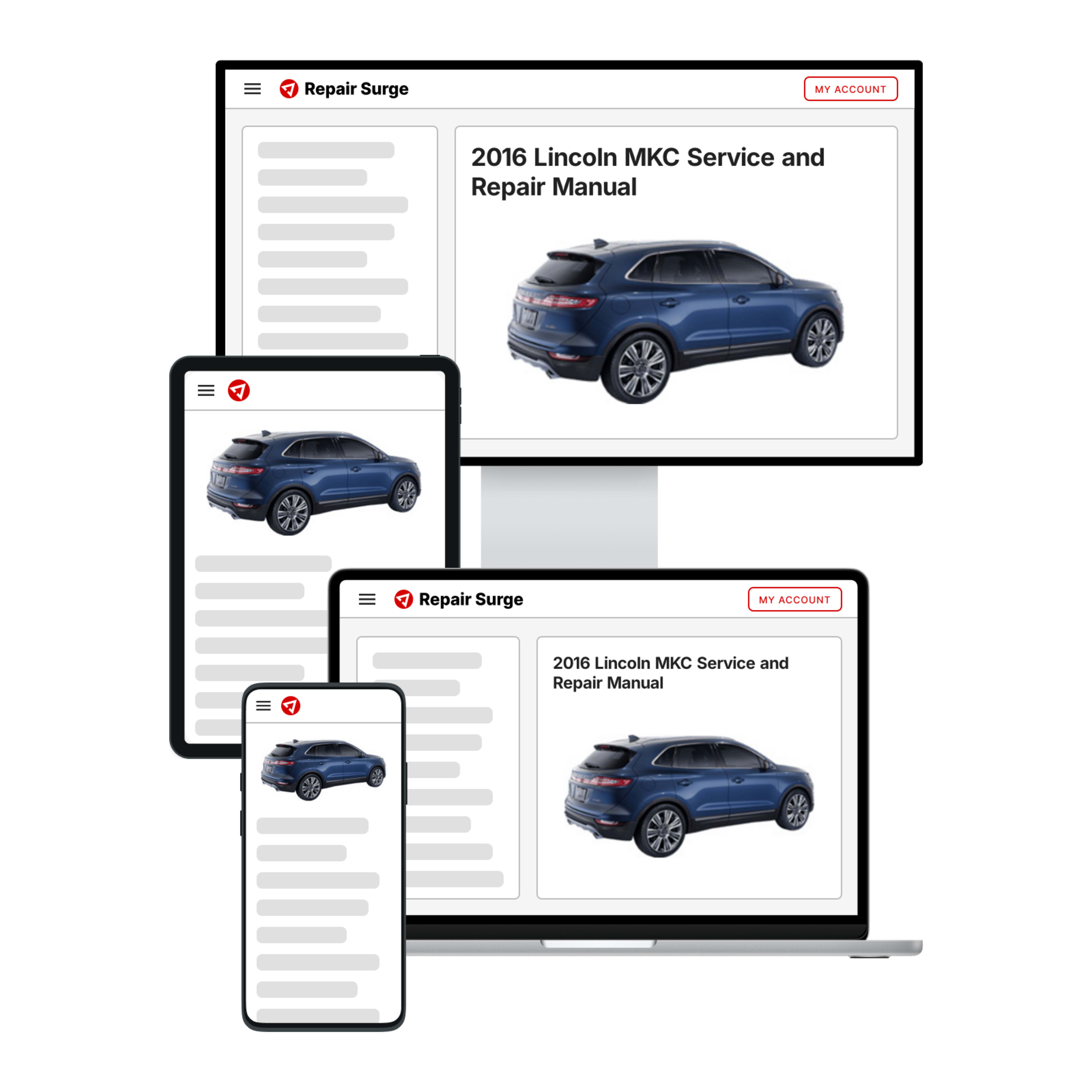 2016 Lincoln MKC service and repair manual hero image