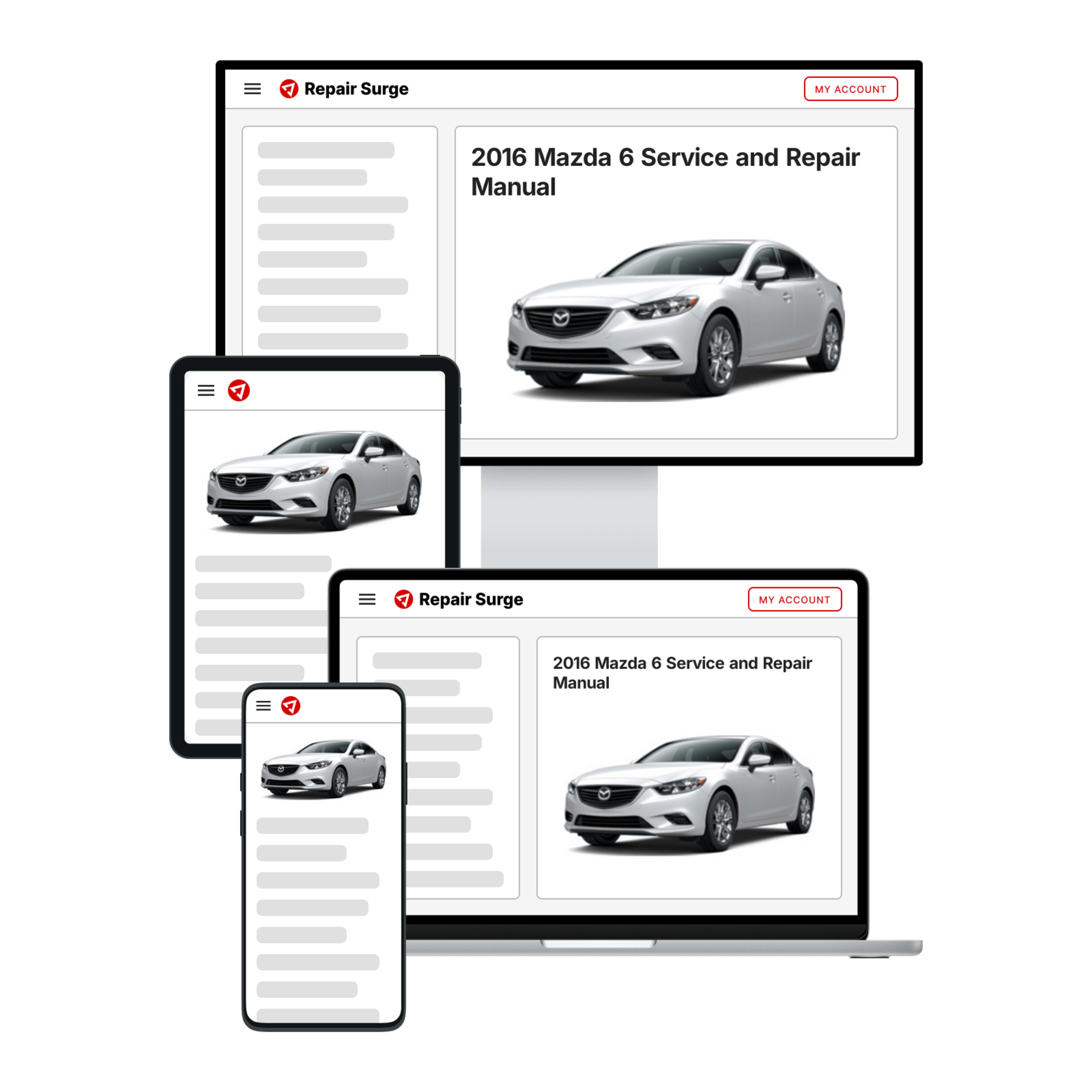 2016 Mazda 6 service and repair manual hero image