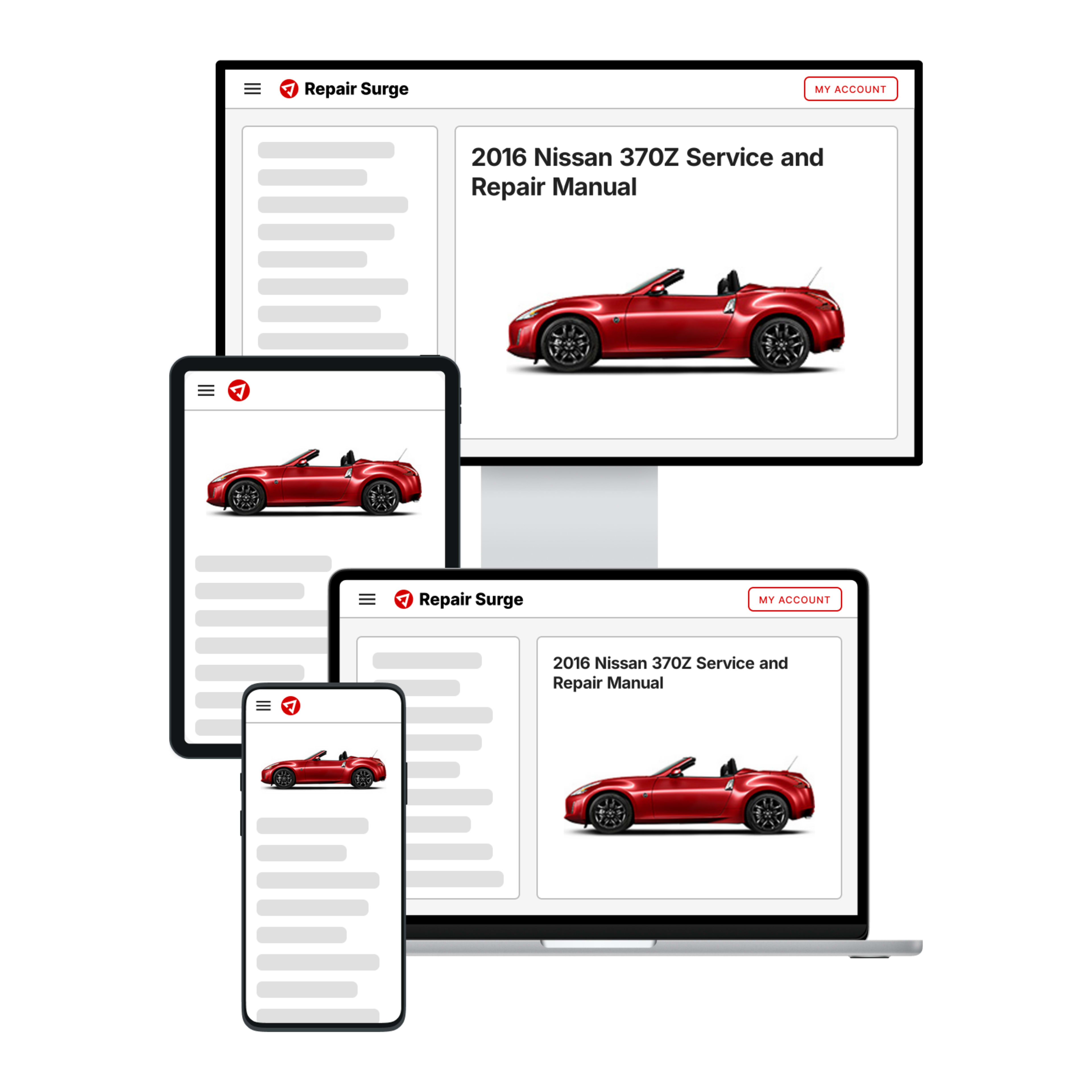 2016 Nissan 370Z service and repair manual hero image