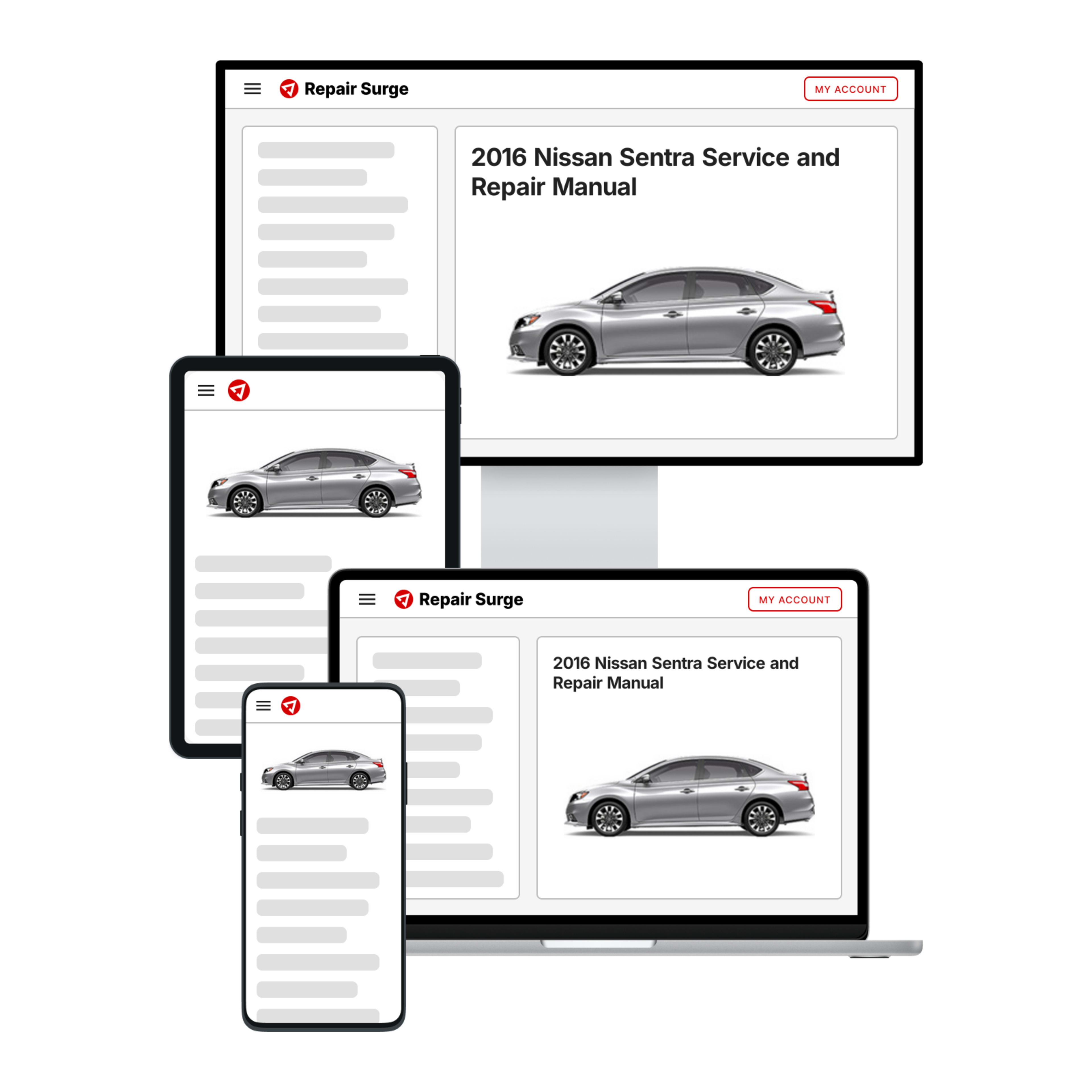 2016 Nissan Sentra service and repair manual hero image