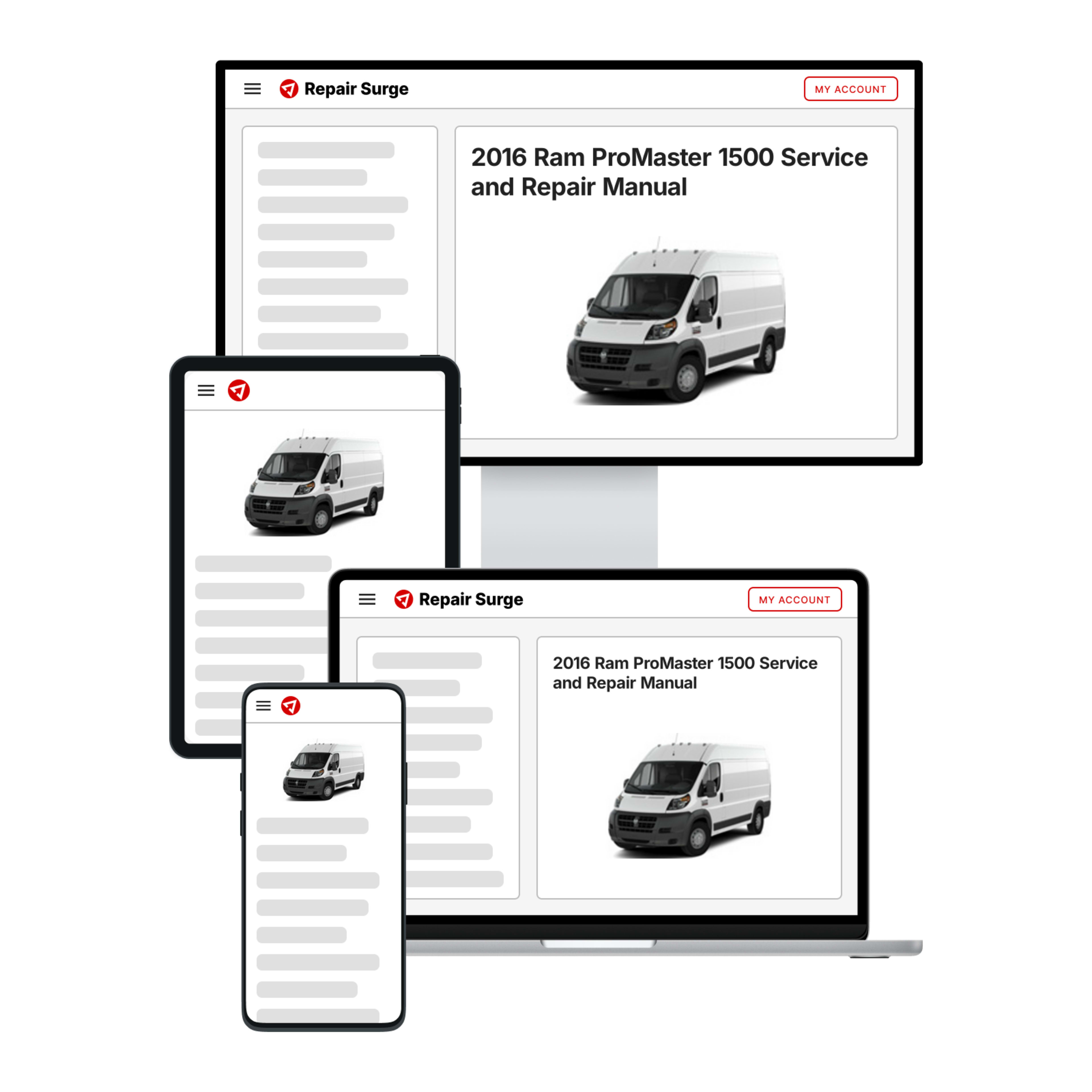 2016 Ram ProMaster 1500 service and repair manual hero image