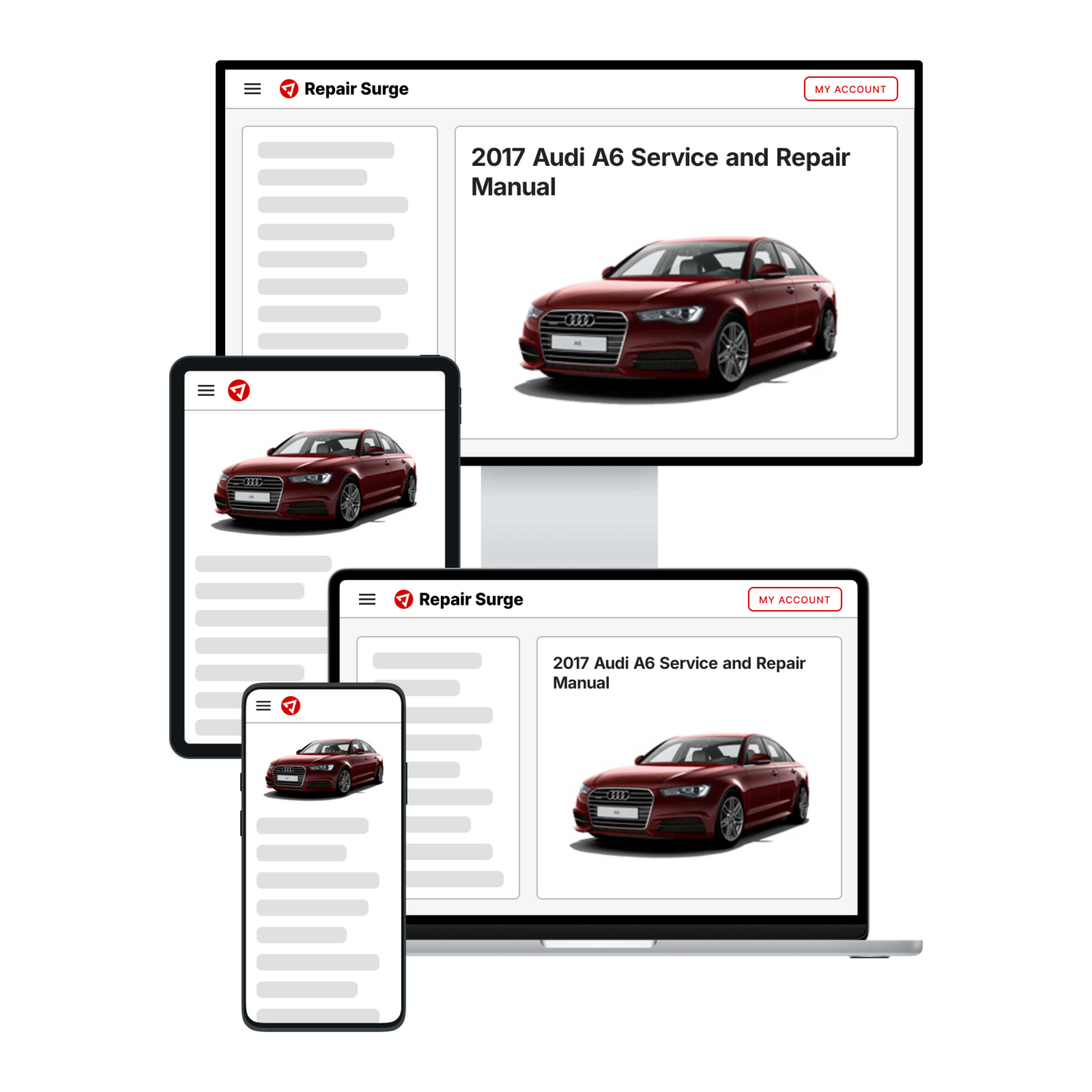2017 Audi A6 service and repair manual hero image