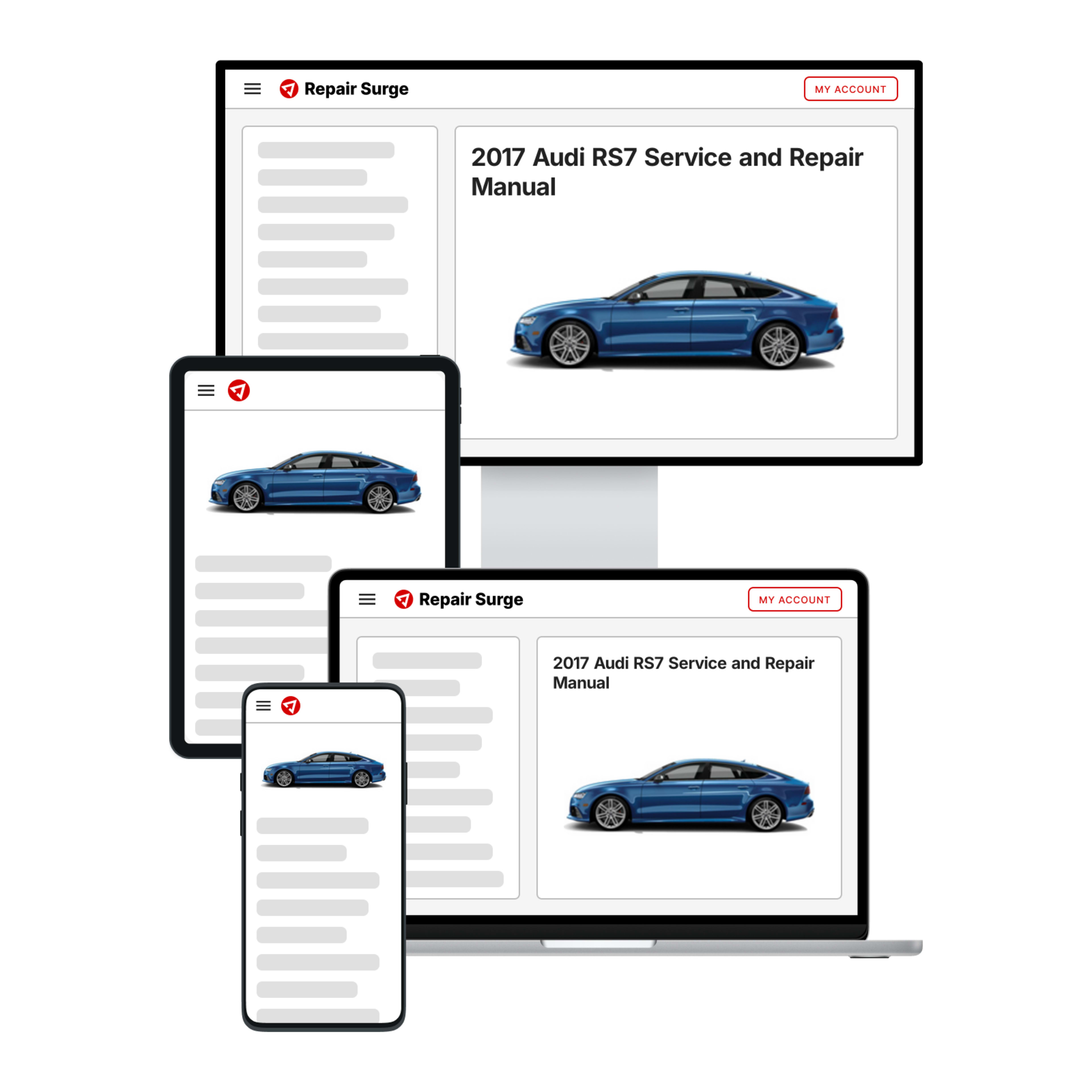 2017 Audi RS7 service and repair manual hero image