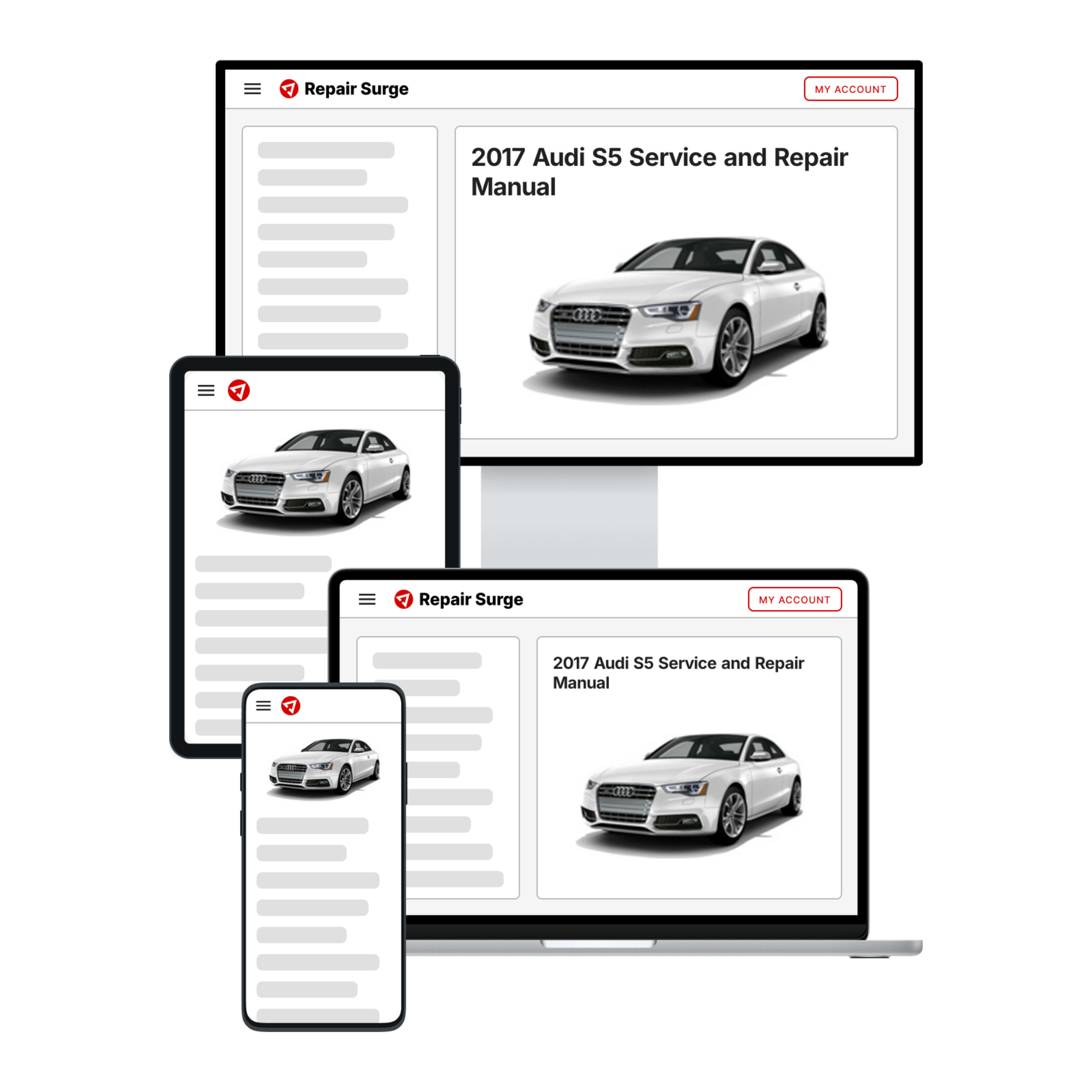 2017 Audi S5 service and repair manual hero image