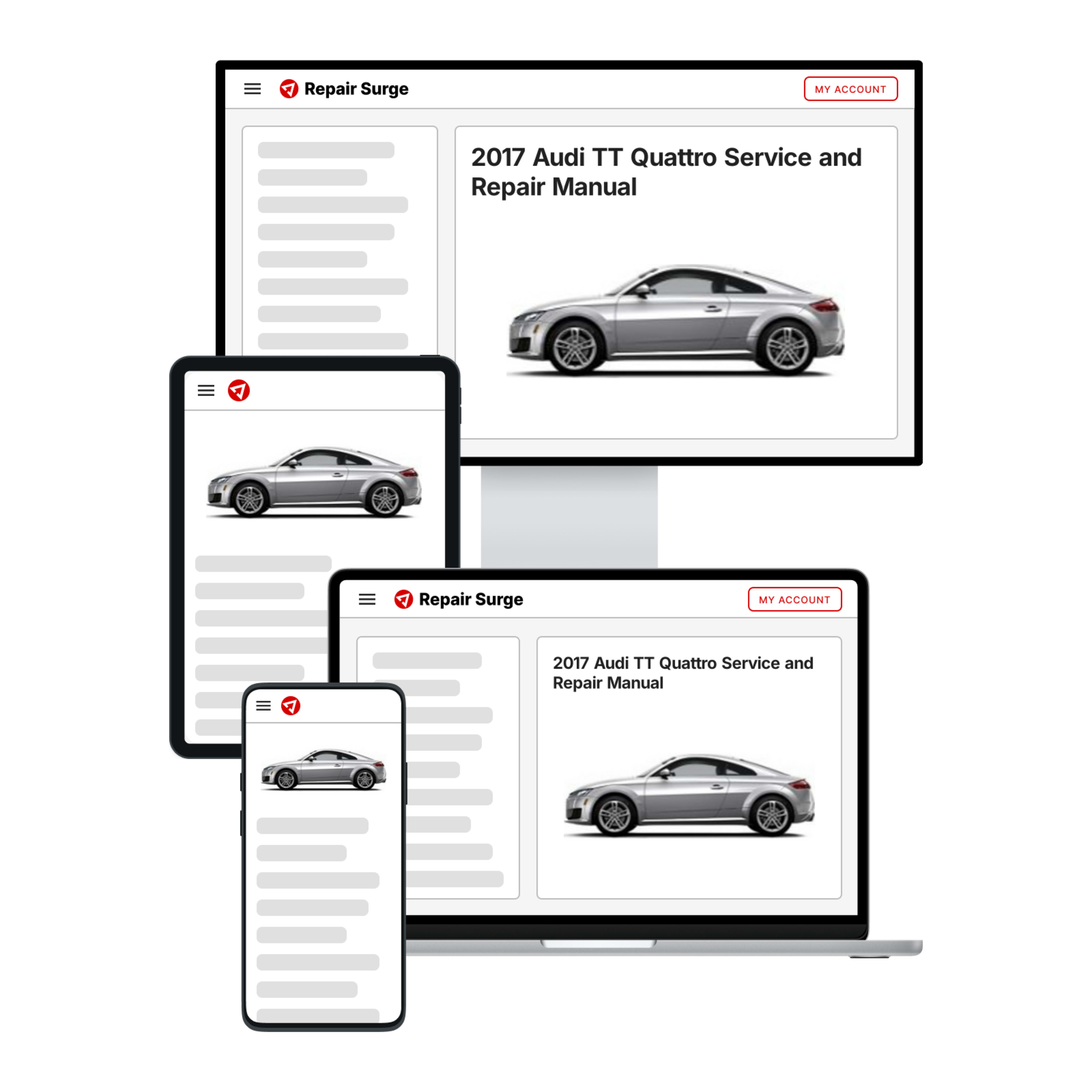 2017 Audi TT Quattro service and repair manual hero image