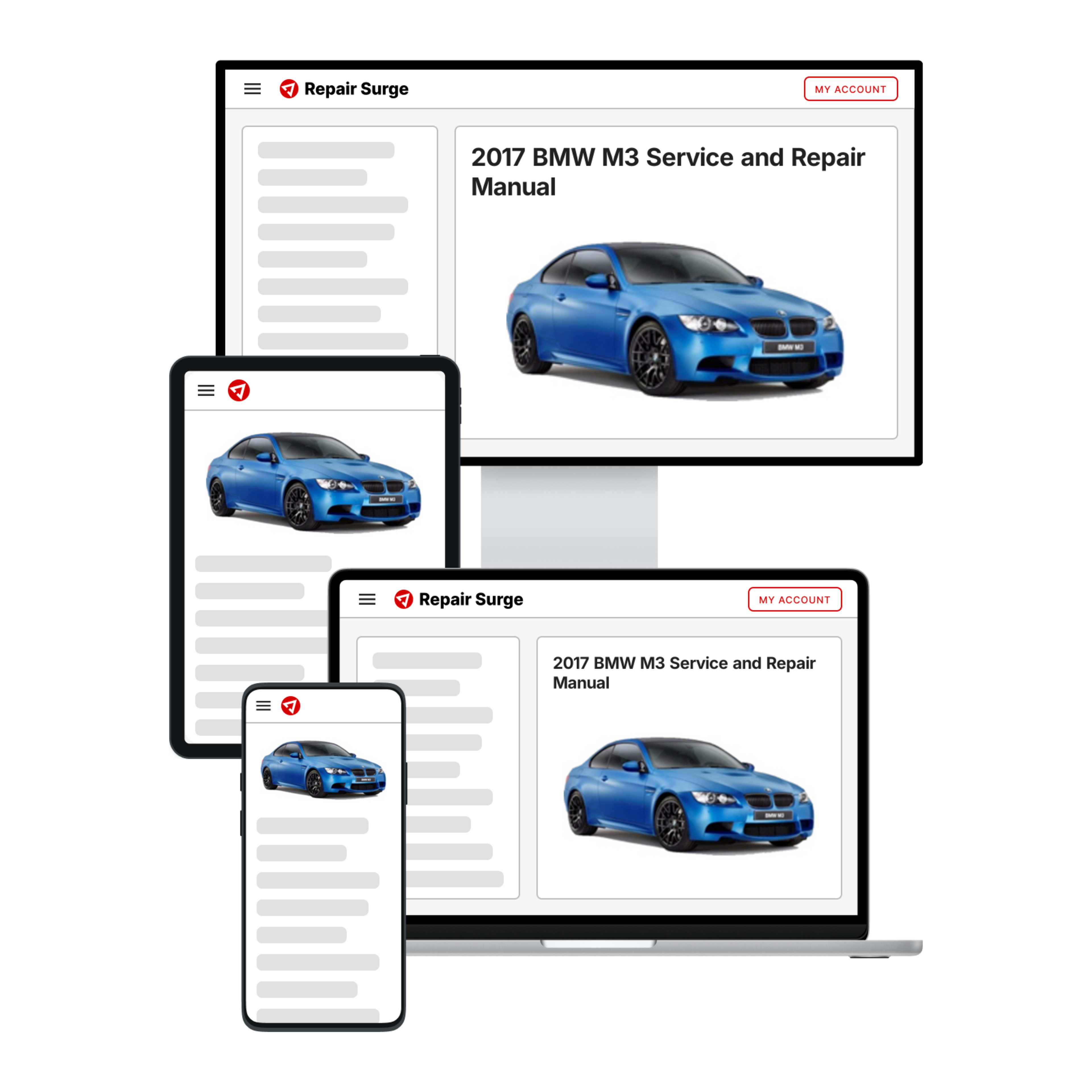 2017 BMW M3 service and repair manual hero image