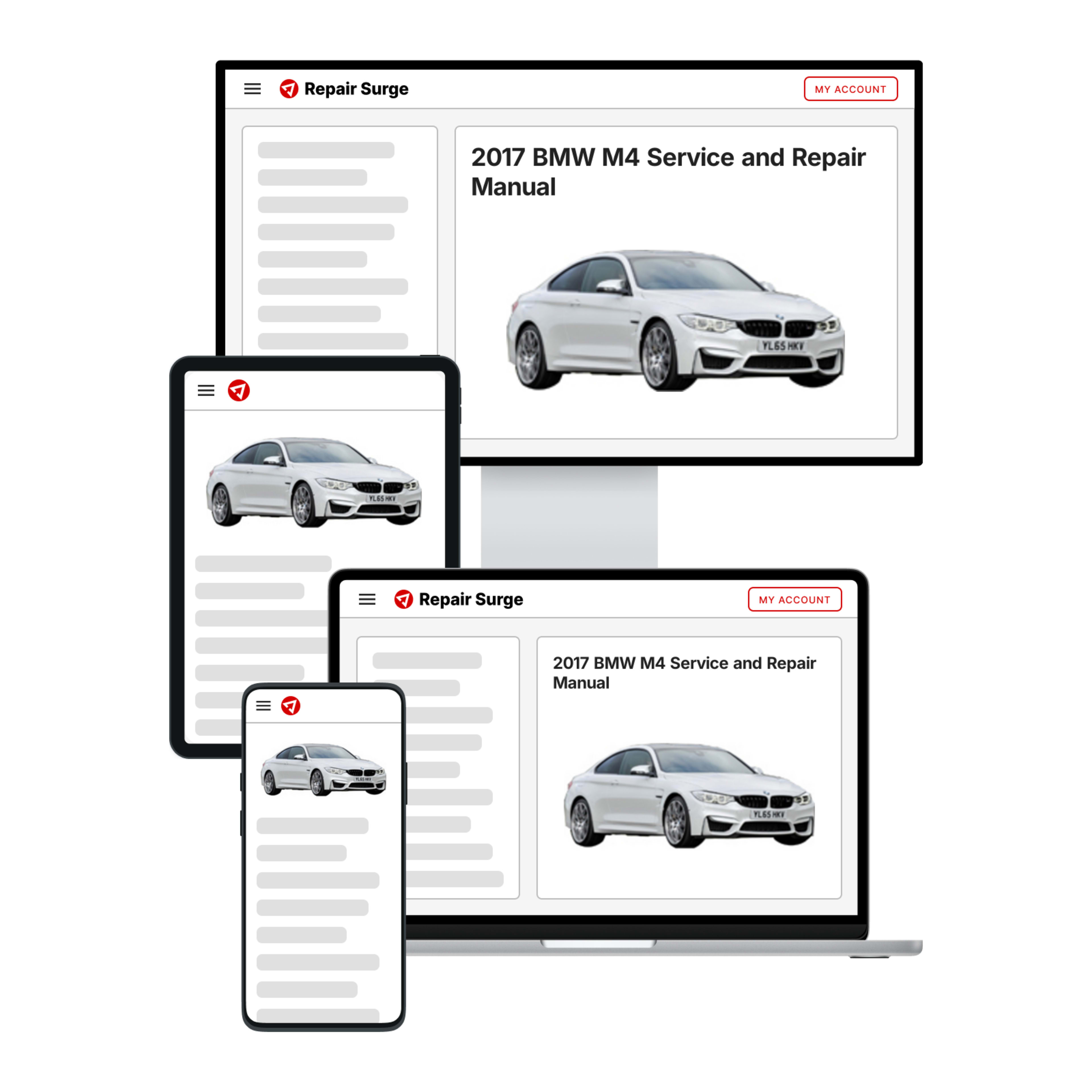 2017 BMW M4 service and repair manual hero image