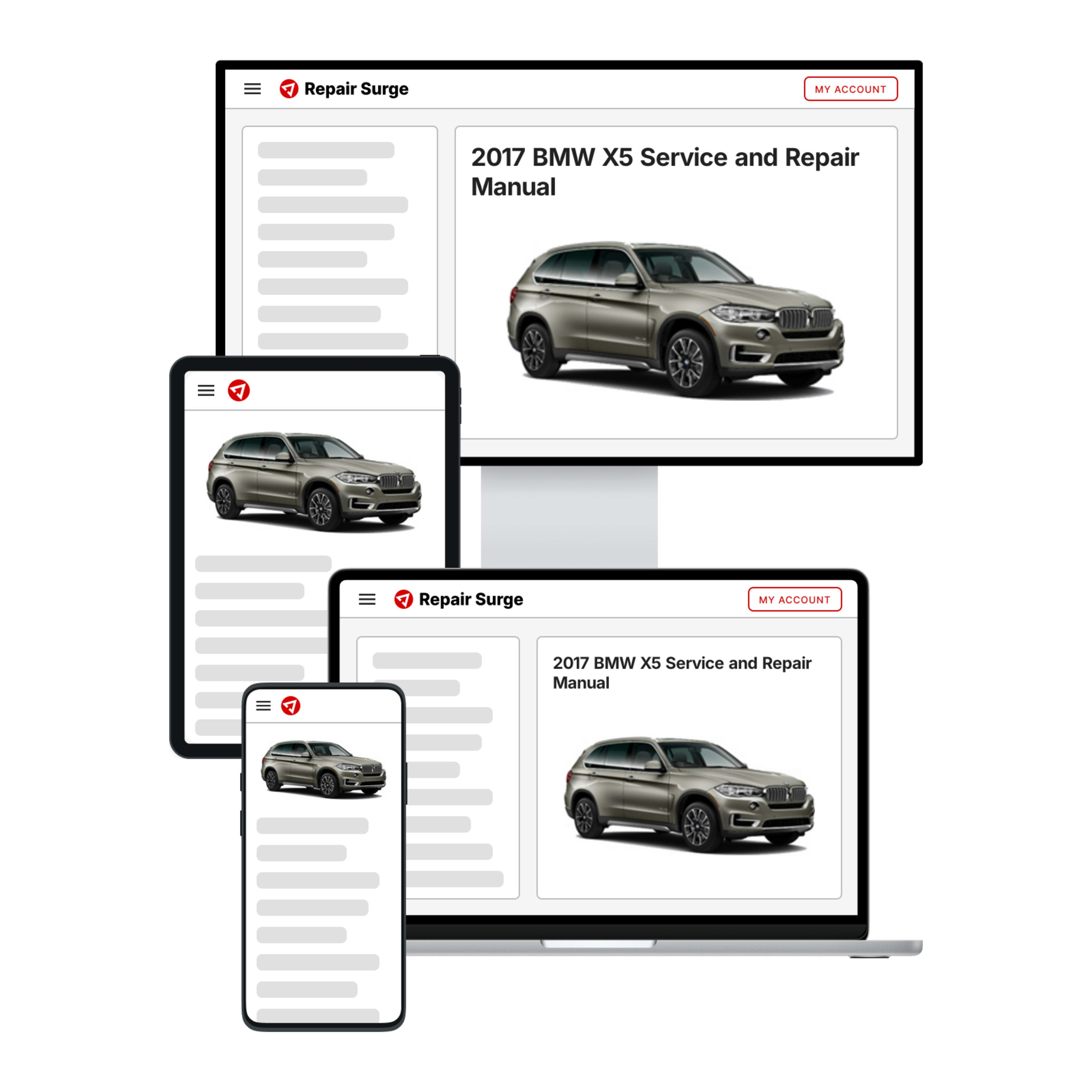2017 BMW X5 service and repair manual hero image