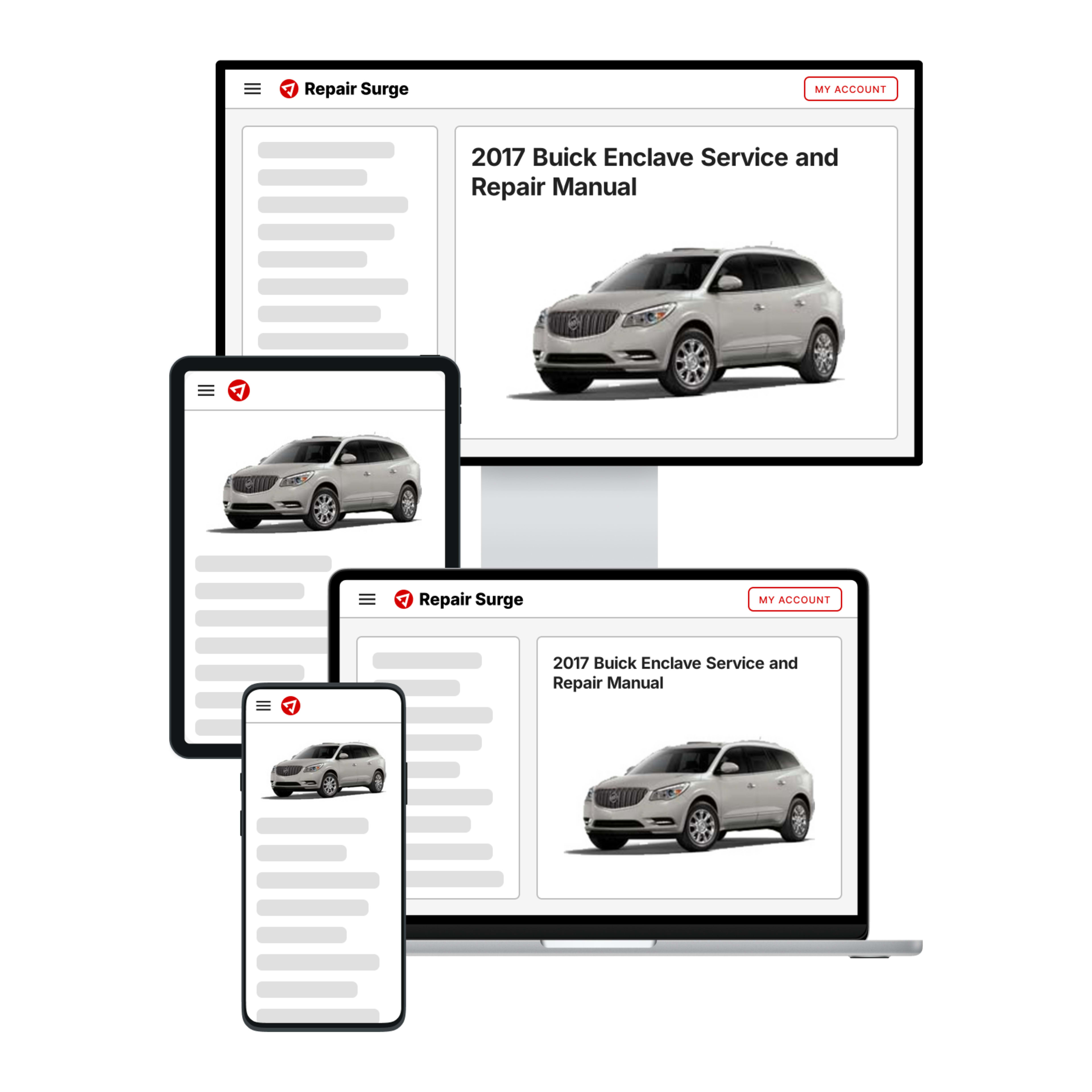 2017 Buick Enclave service and repair manual hero image