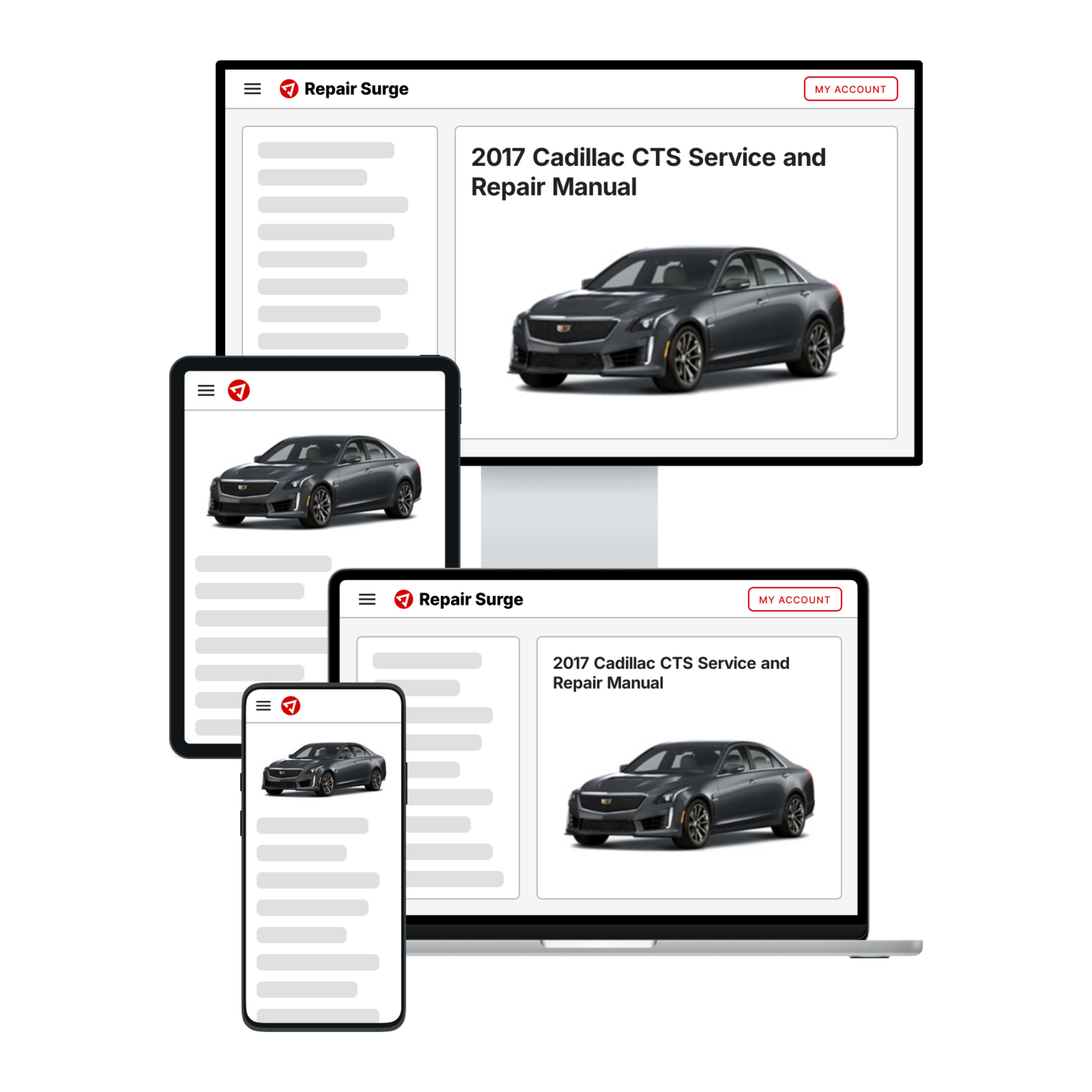 2017 Cadillac CTS service and repair manual hero image