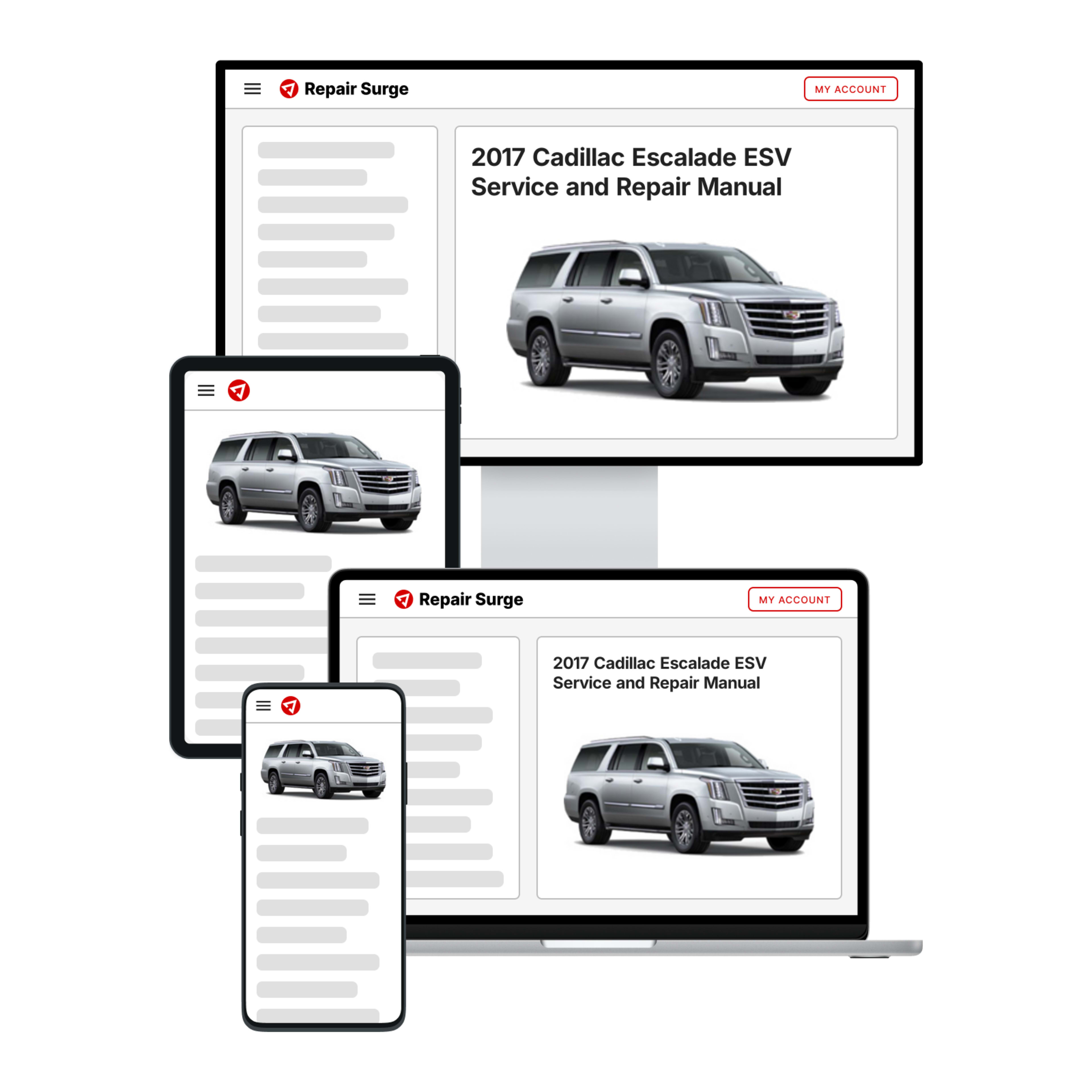 2017 Cadillac Escalade ESV service and repair manual hero image