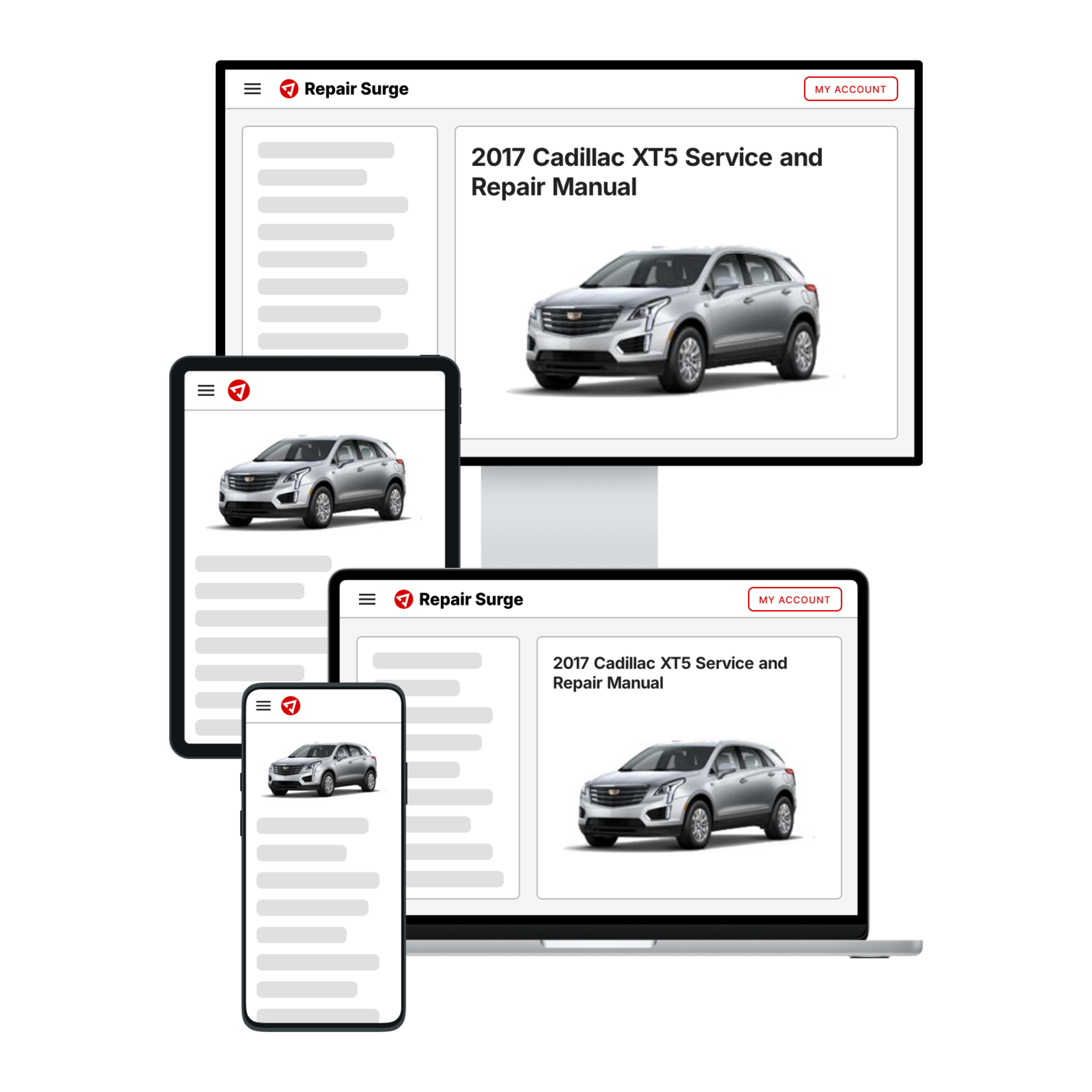 2017 Cadillac XT5 service and repair manual hero image