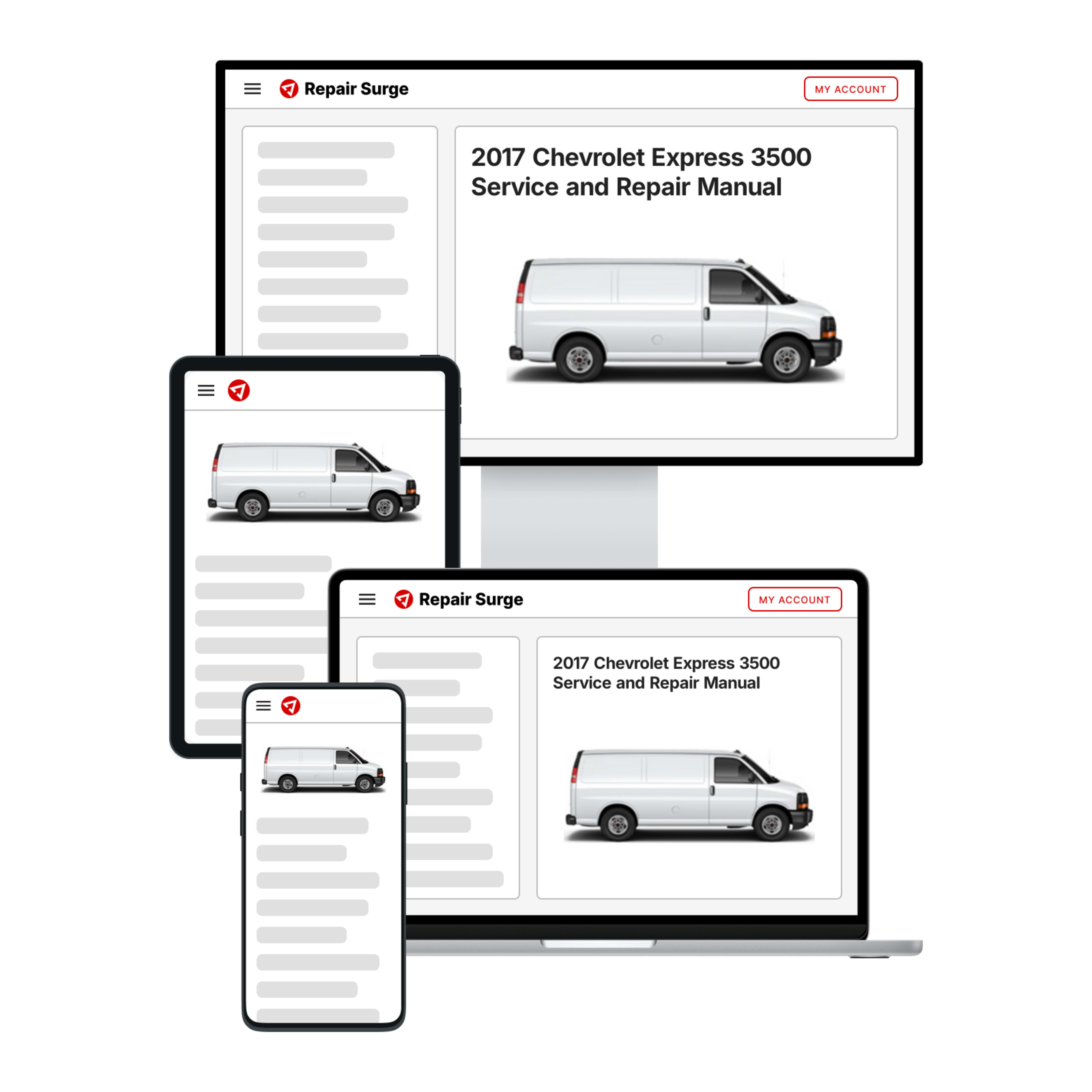 2017 Chevrolet Express 3500 service and repair manual hero image