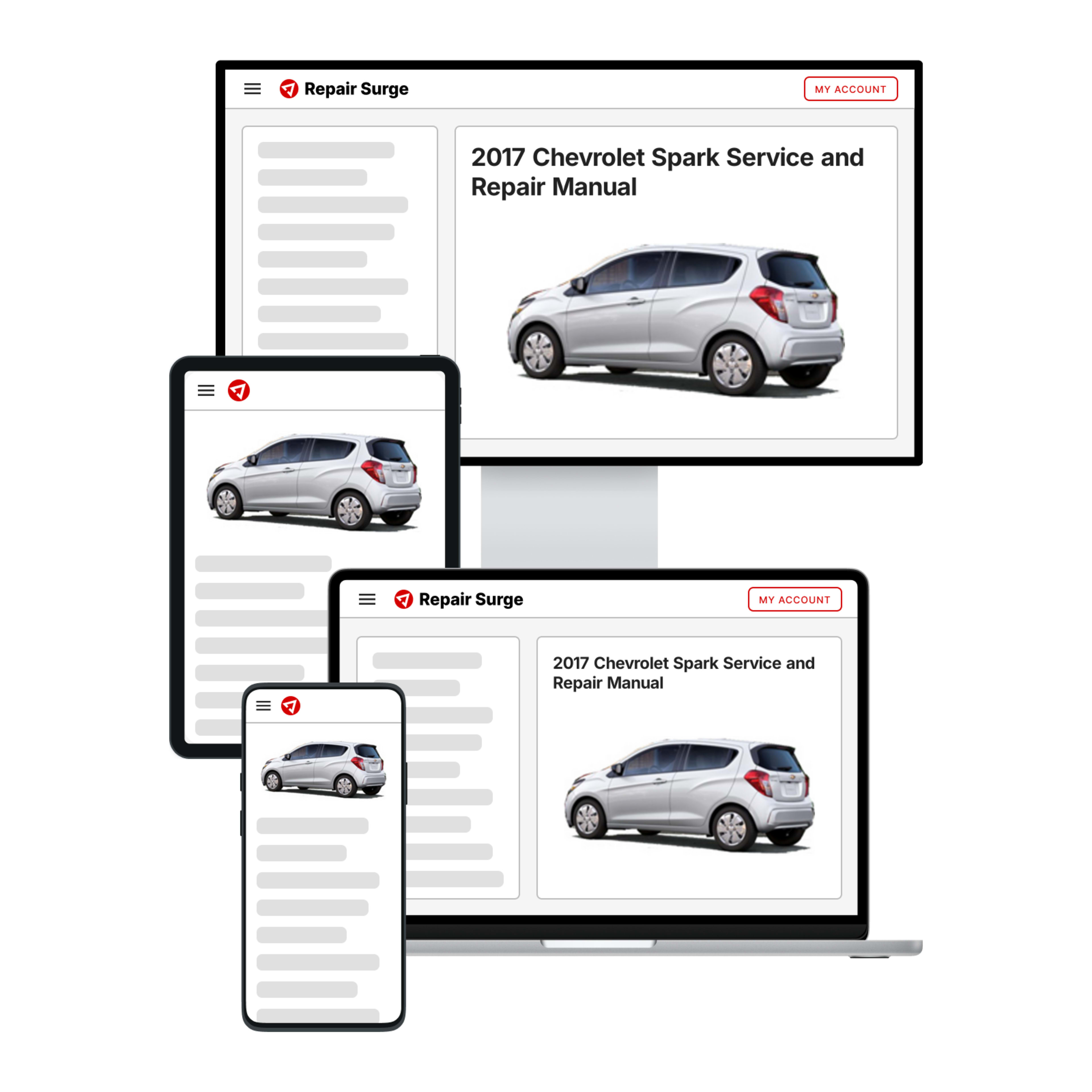 2017 Chevrolet Spark service and repair manual hero image