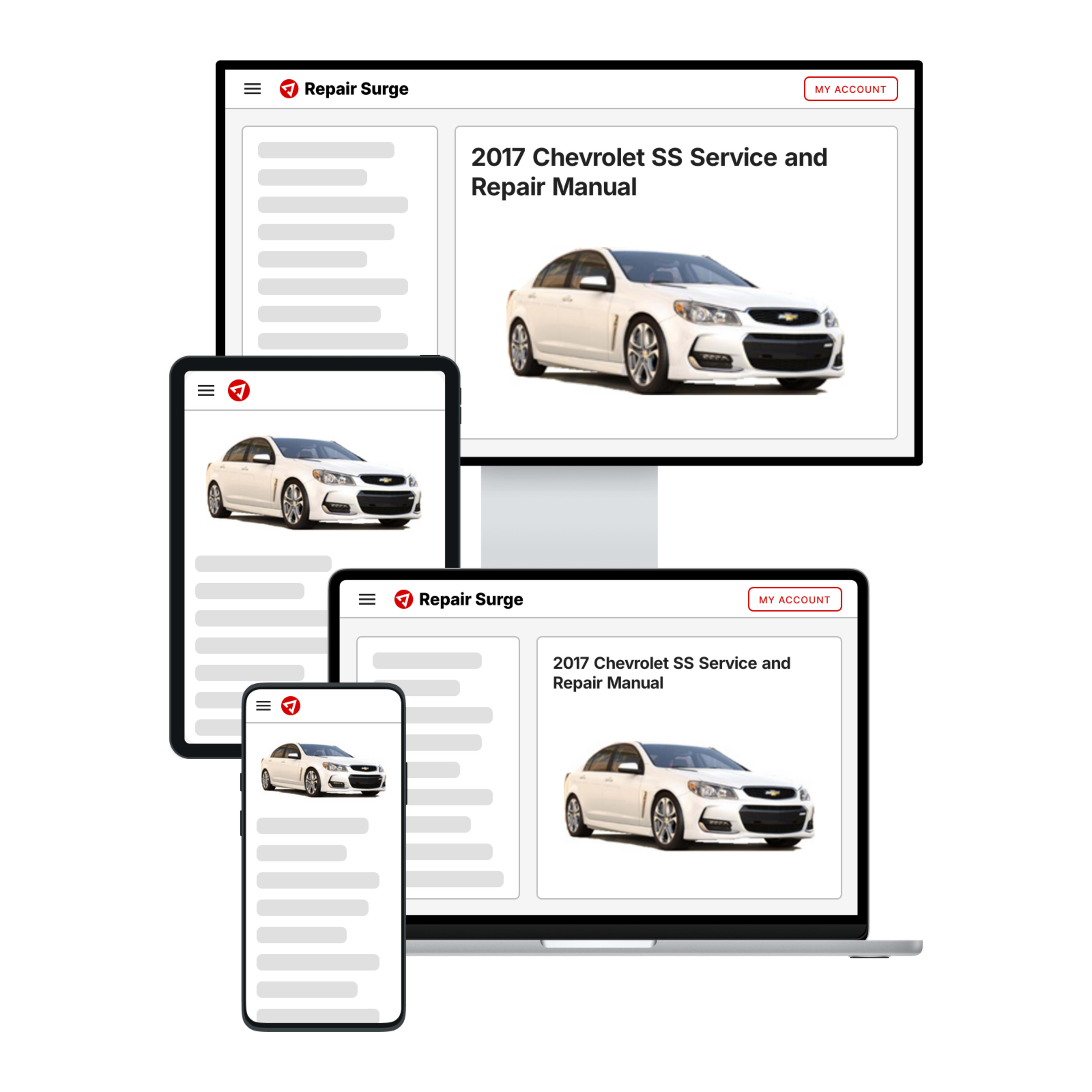 2017 Chevrolet SS service and repair manual hero image