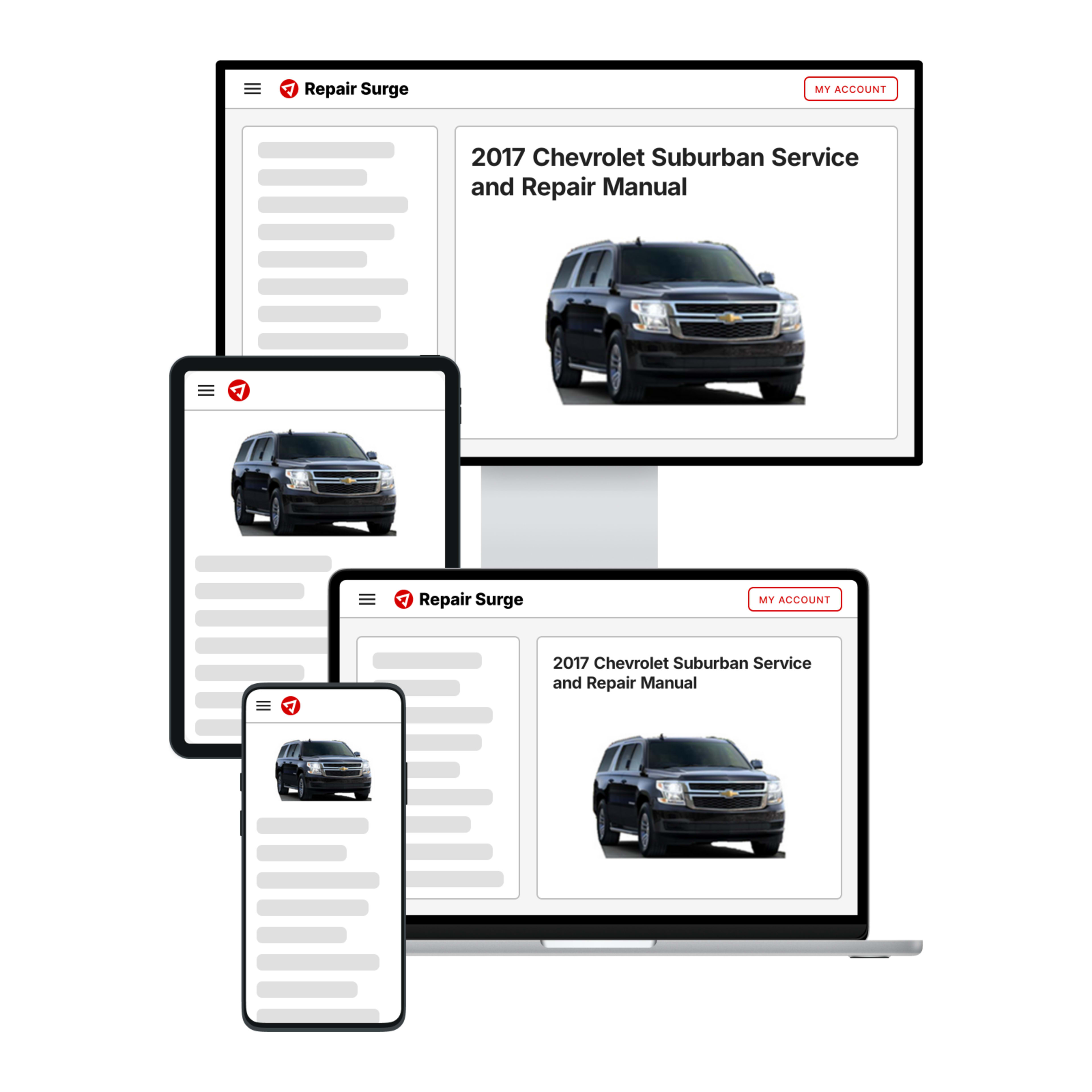 2017 Chevrolet Suburban service and repair manual hero image