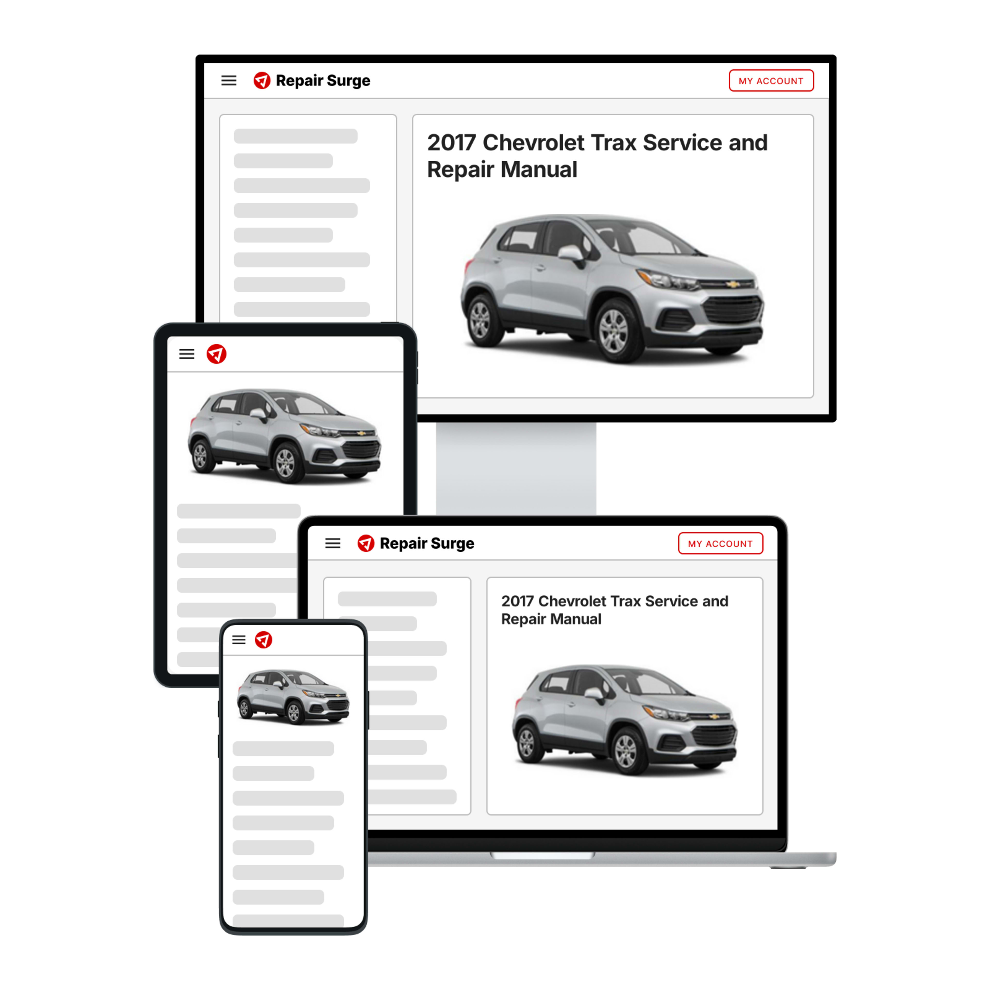 2017 Chevrolet Trax service and repair manual hero image
