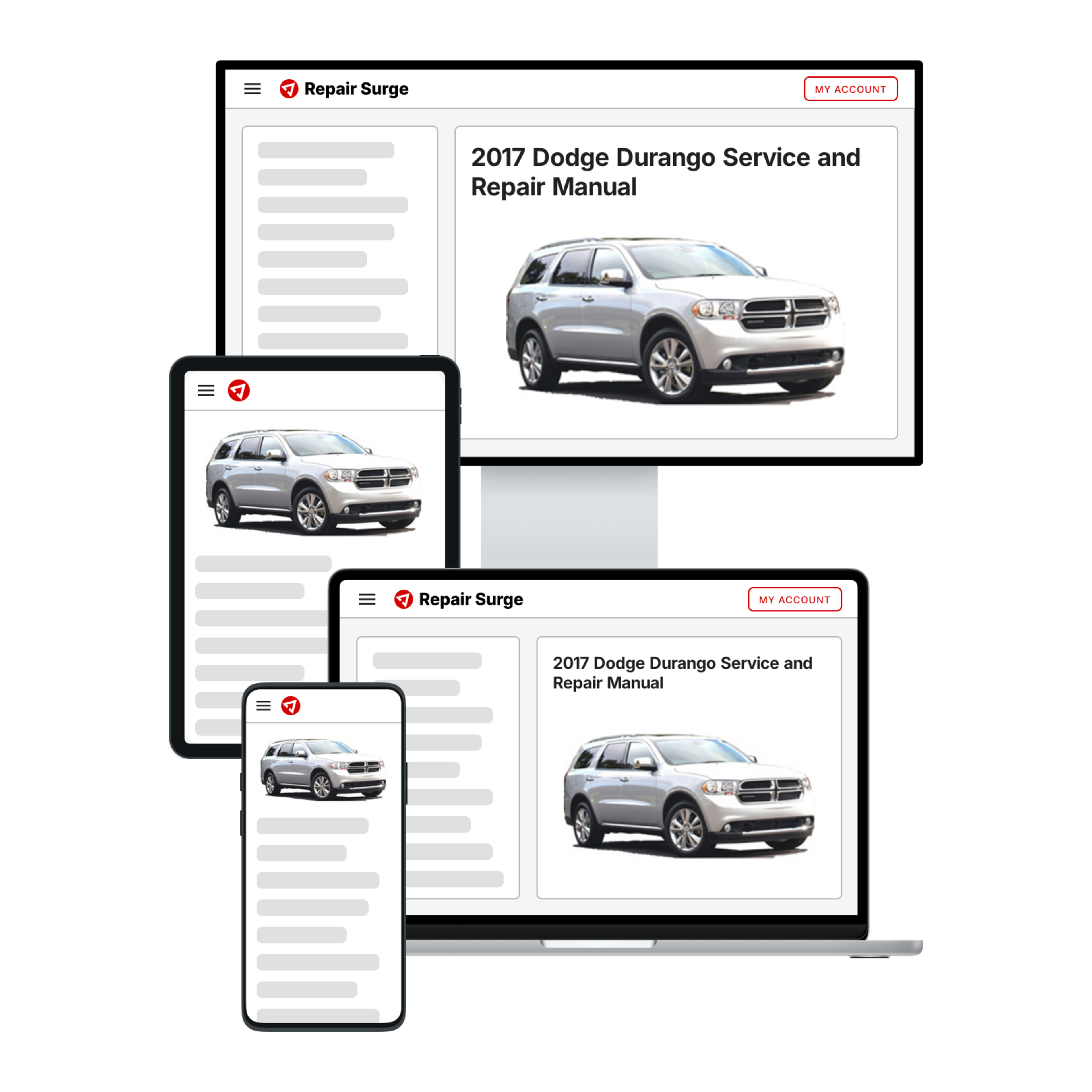 2017 Dodge Durango service and repair manual hero image