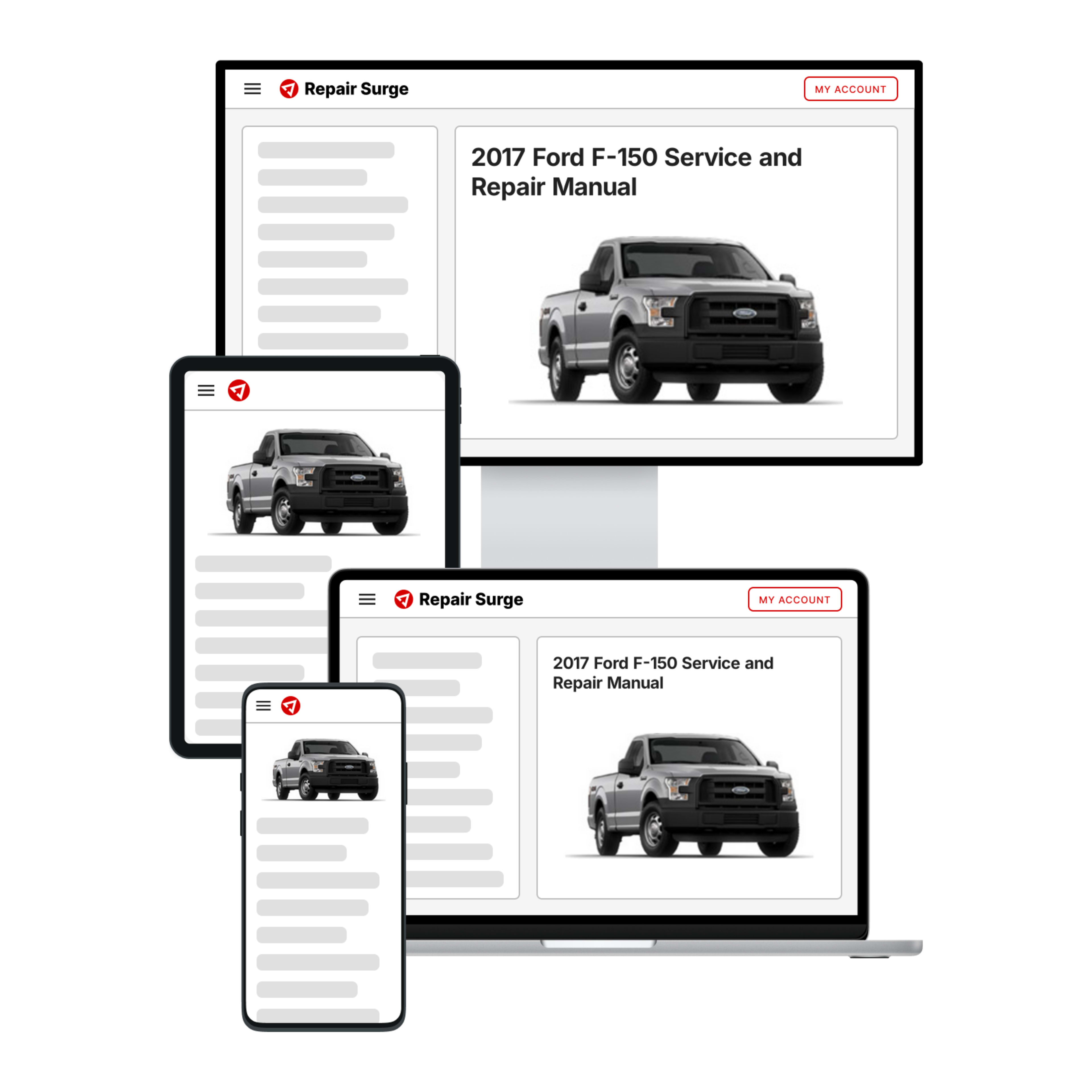 2017 Ford F-150 service and repair manual hero image