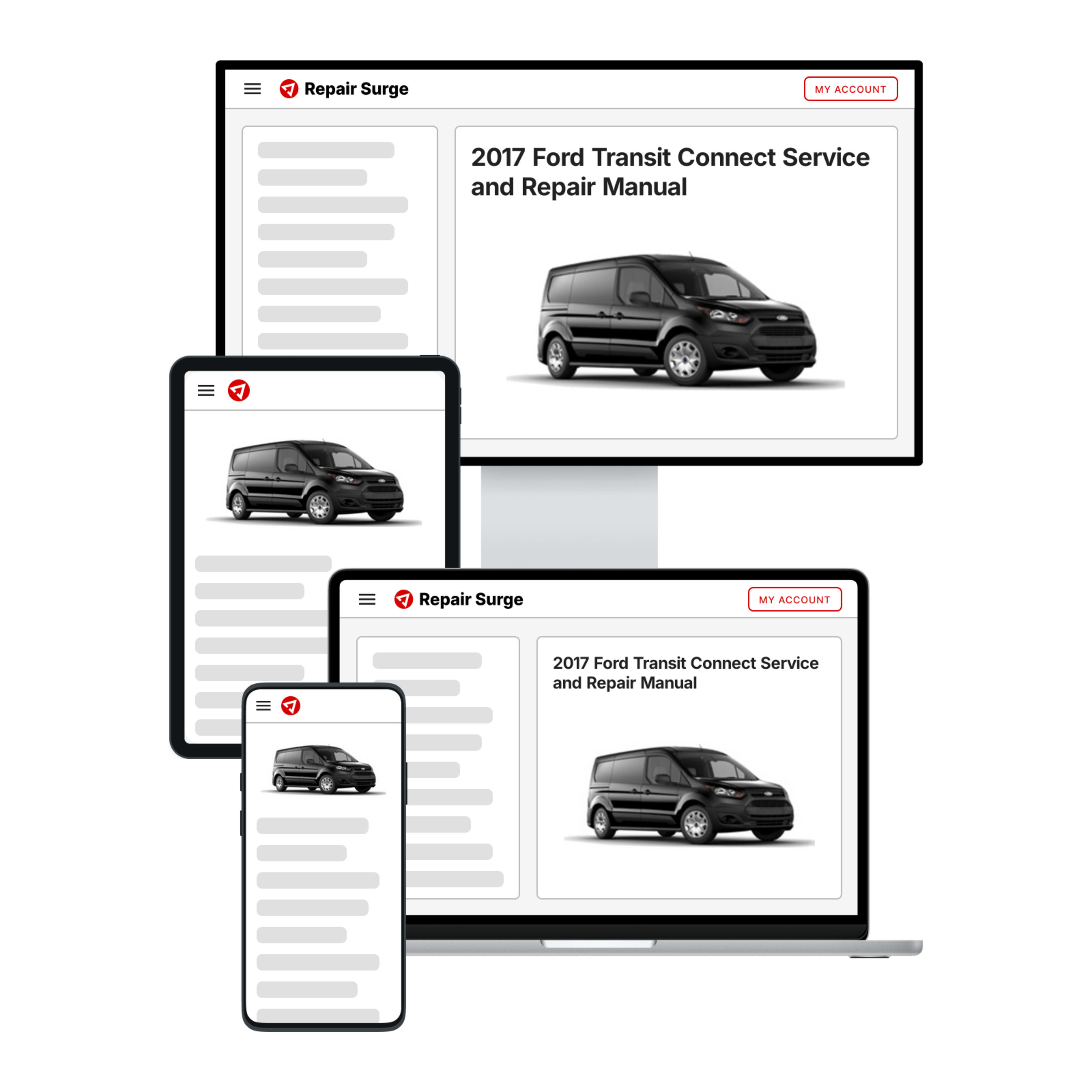 2017 Ford Transit Connect service and repair manual hero image