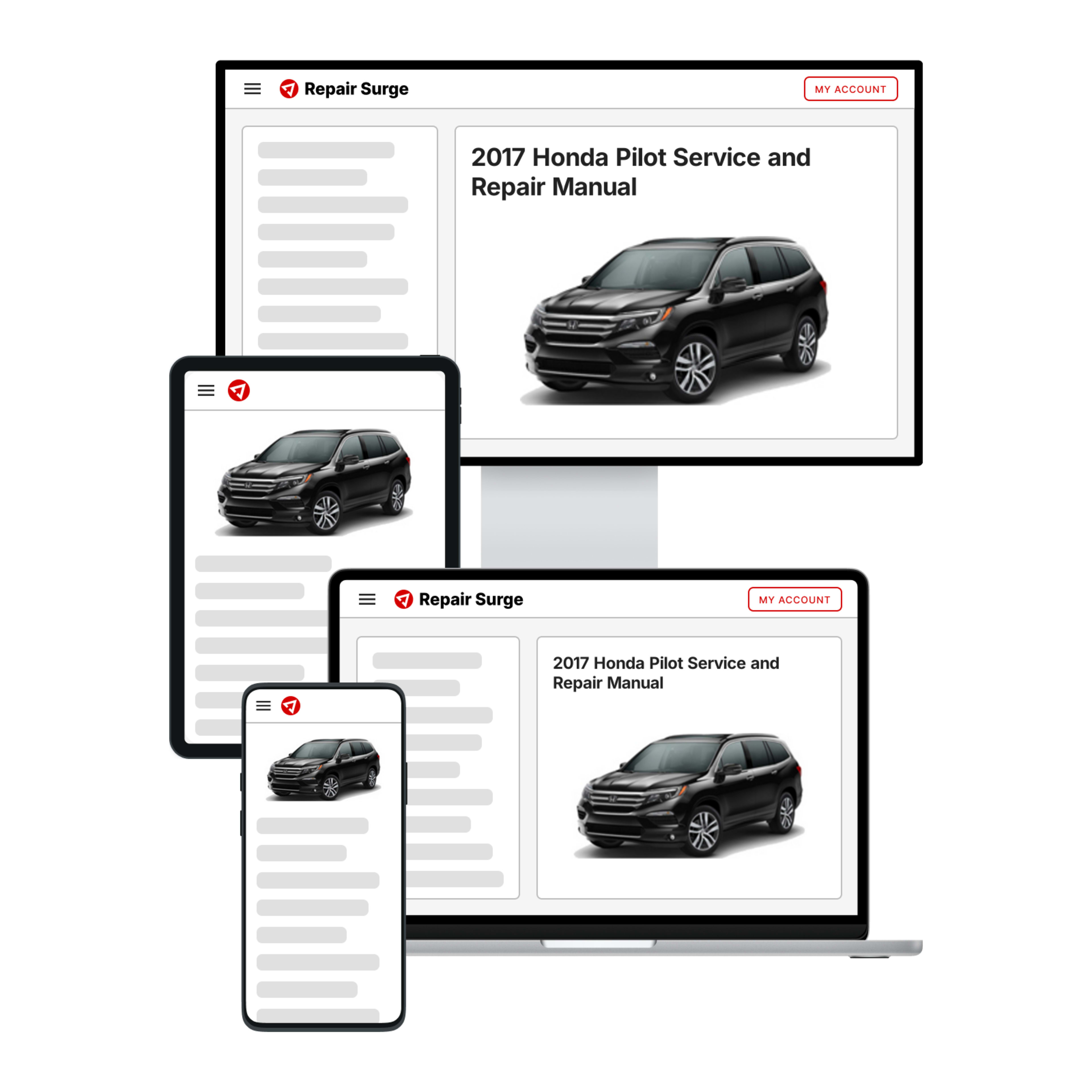 2017 Honda Pilot service and repair manual hero image