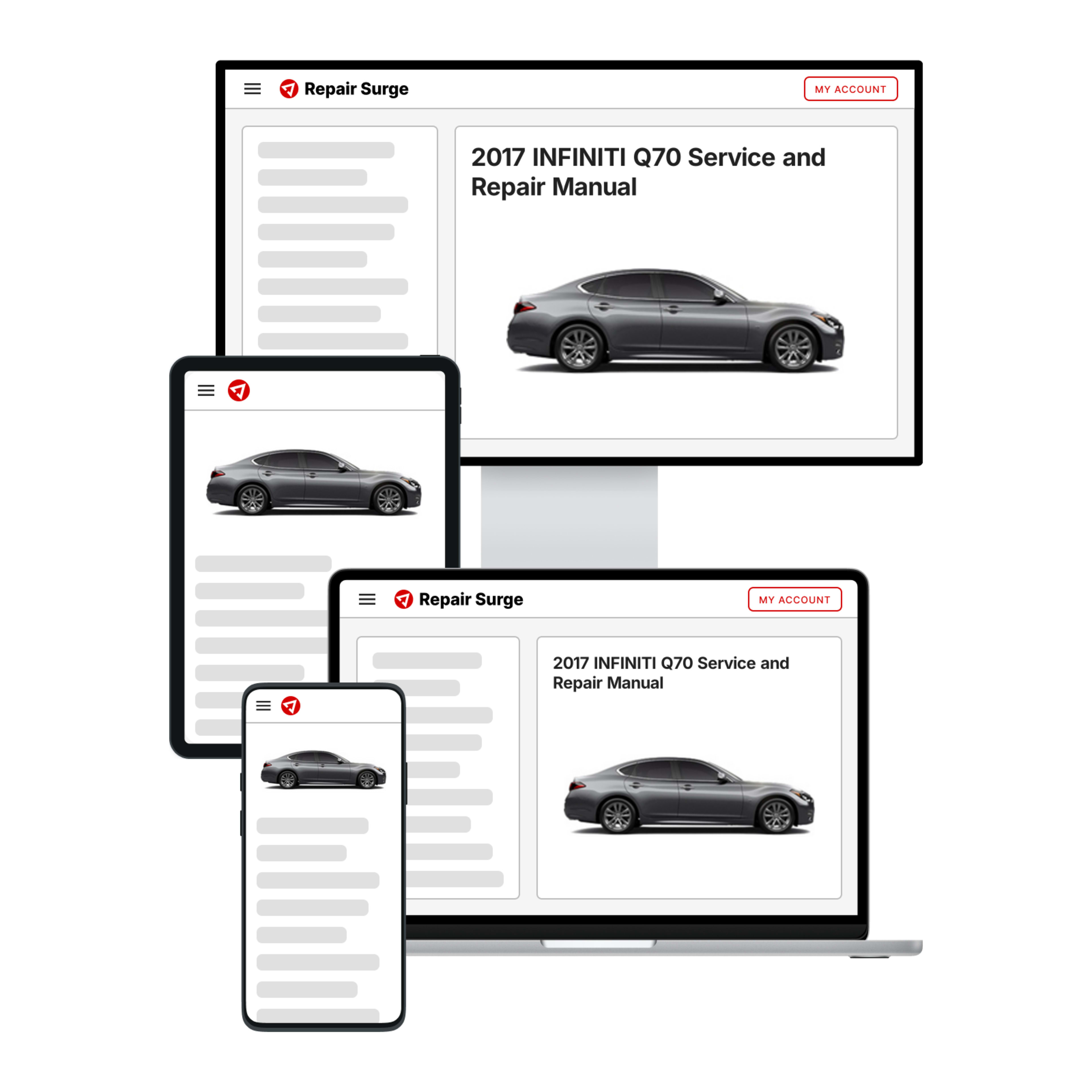 2017 INFINITI Q70 service and repair manual hero image