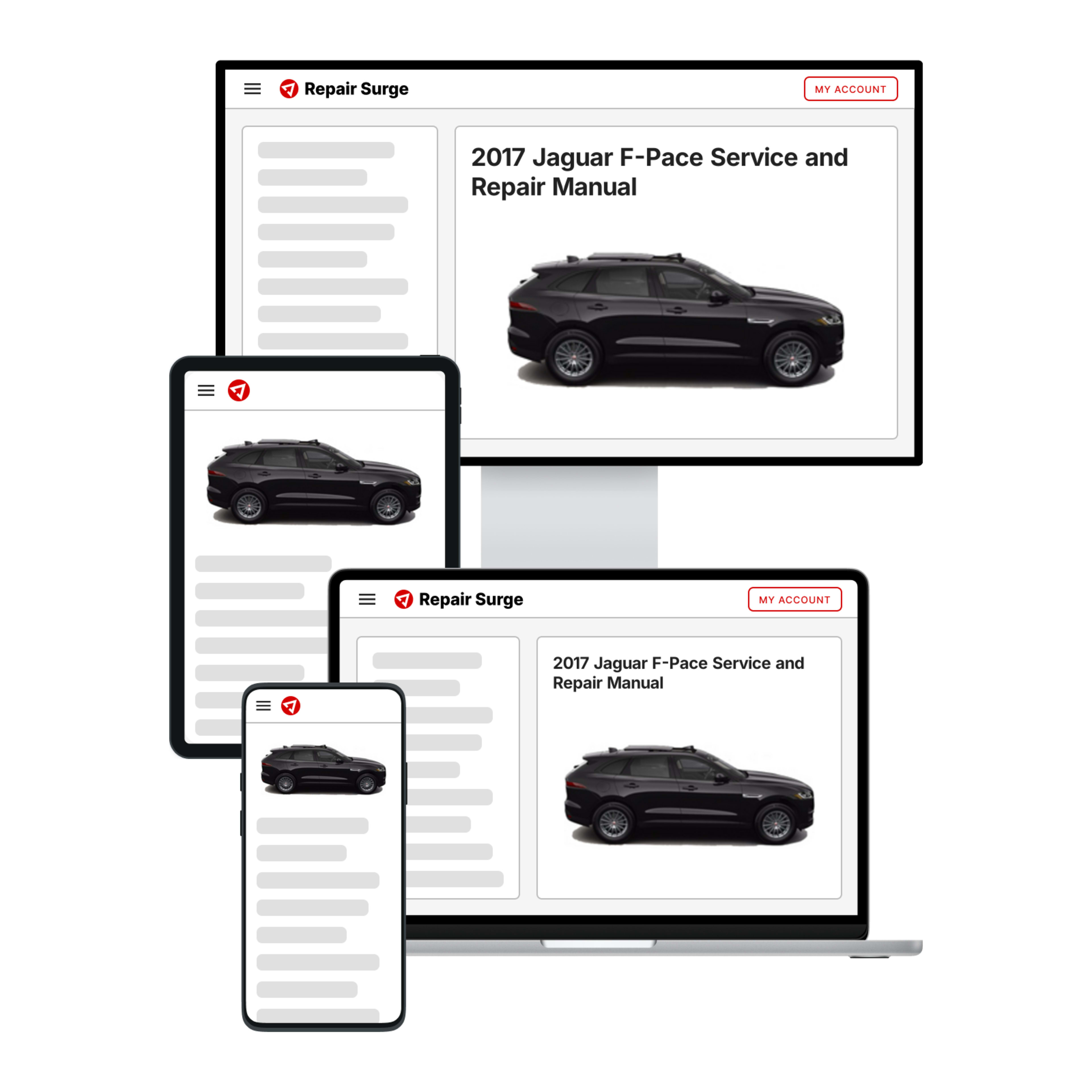 2017 Jaguar F-Pace service and repair manual hero image
