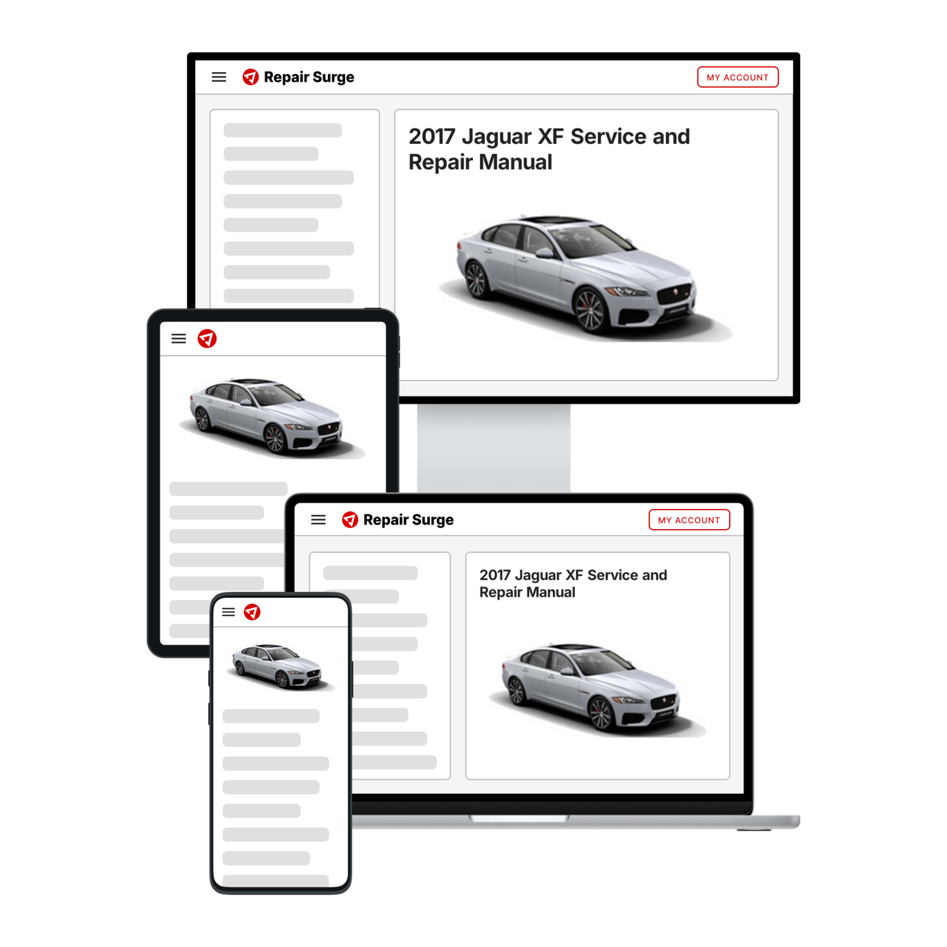 2017 Jaguar XF service and repair manual hero image