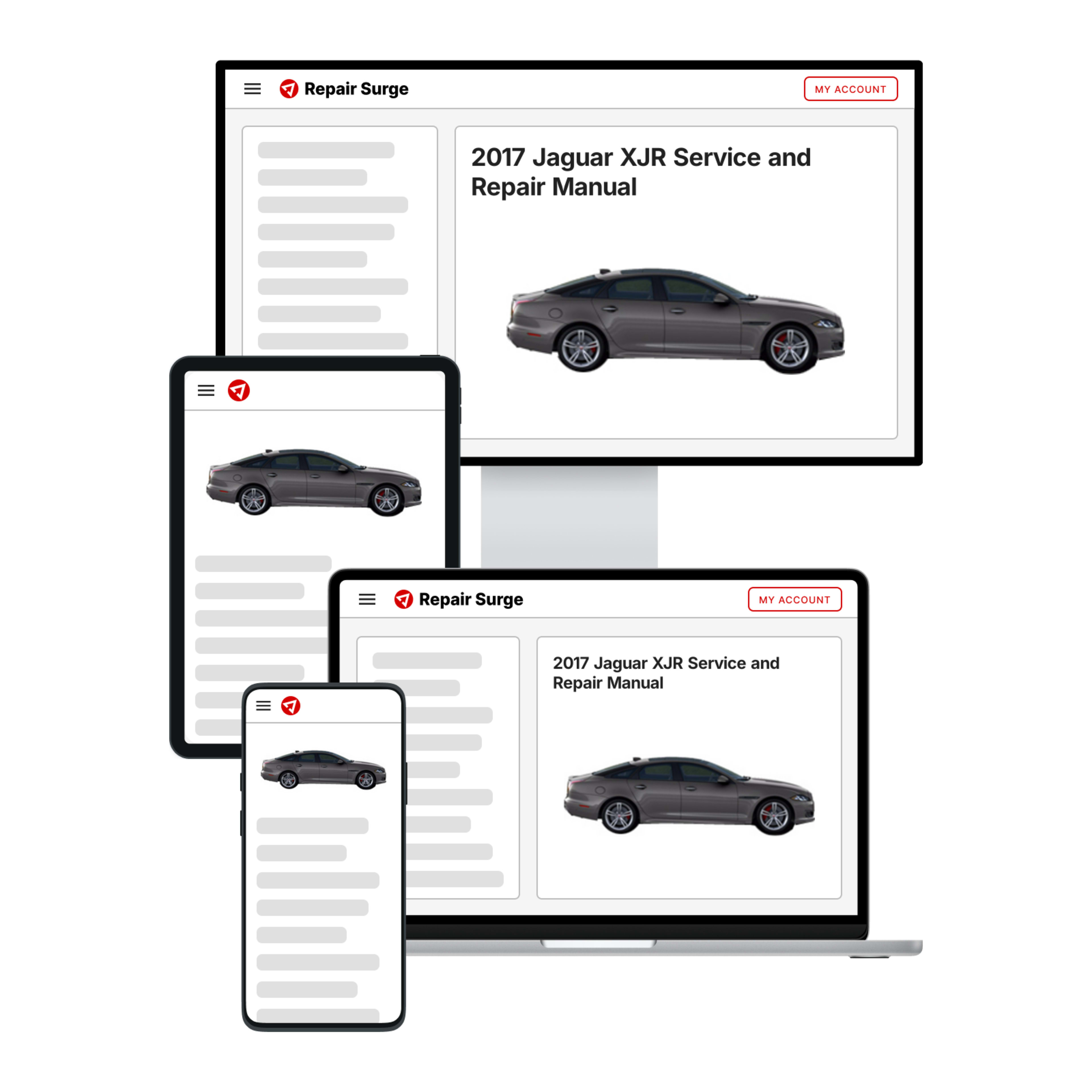 2017 Jaguar XJR service and repair manual hero image