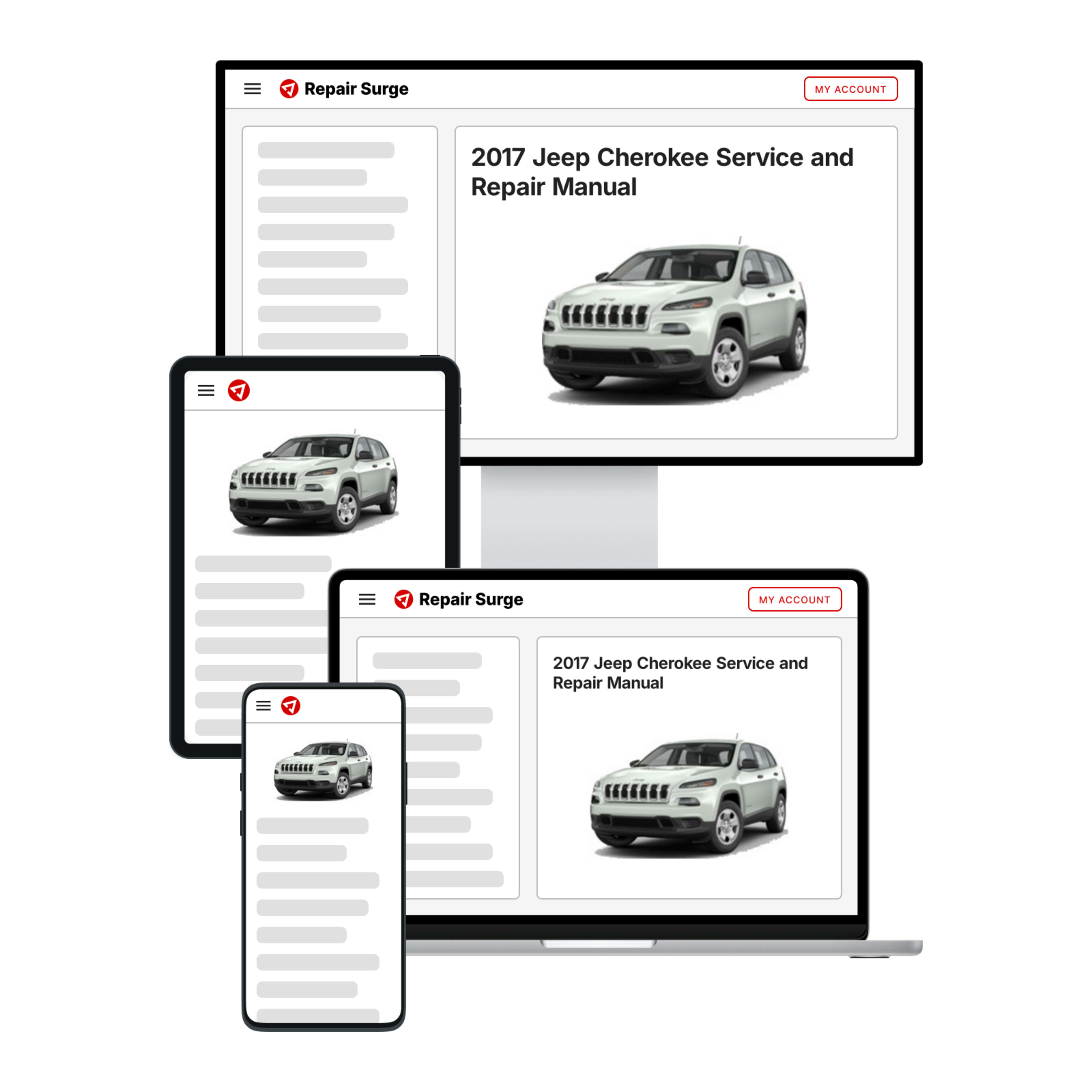 2017 Jeep Cherokee service and repair manual hero image