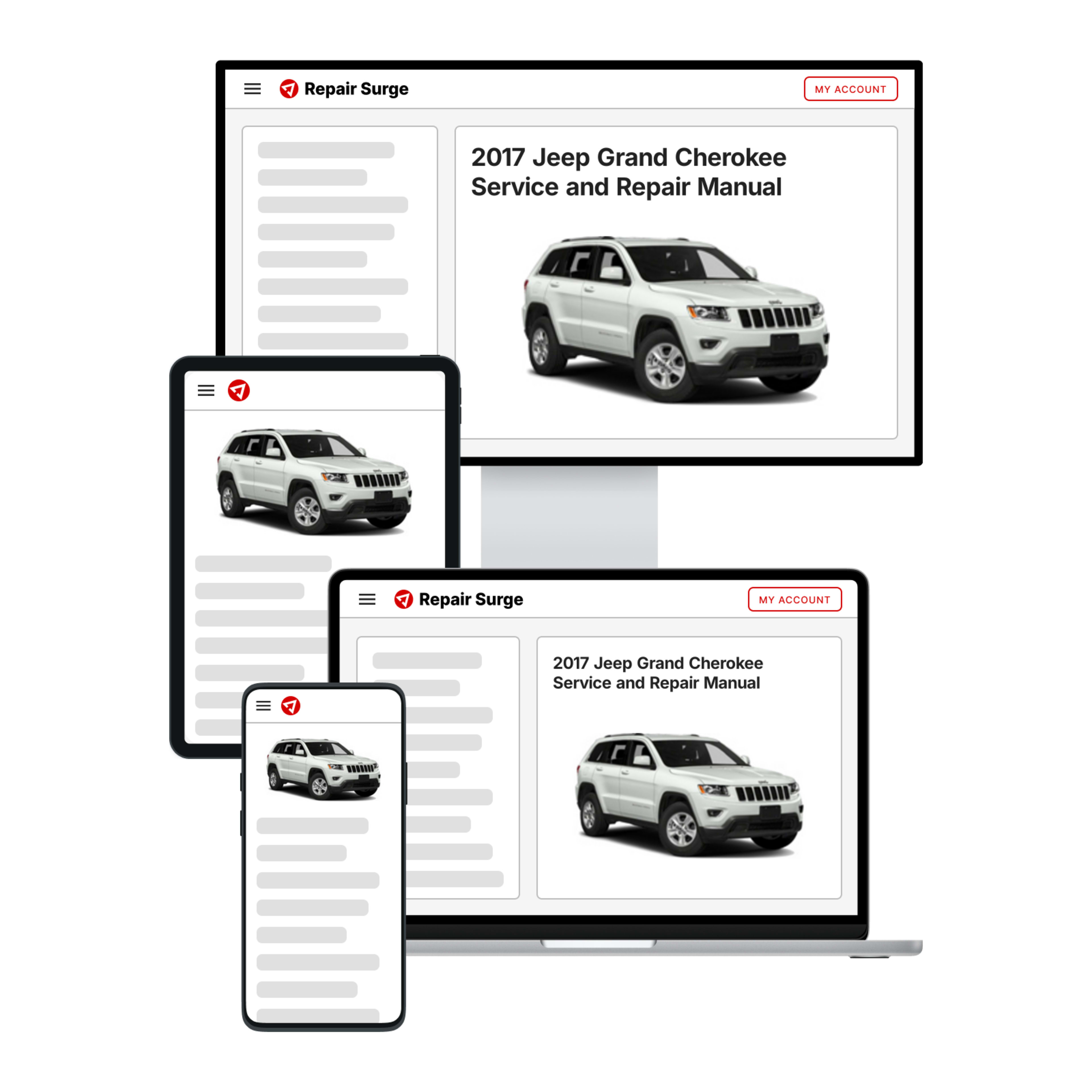 2017 Jeep Grand Cherokee service and repair manual hero image