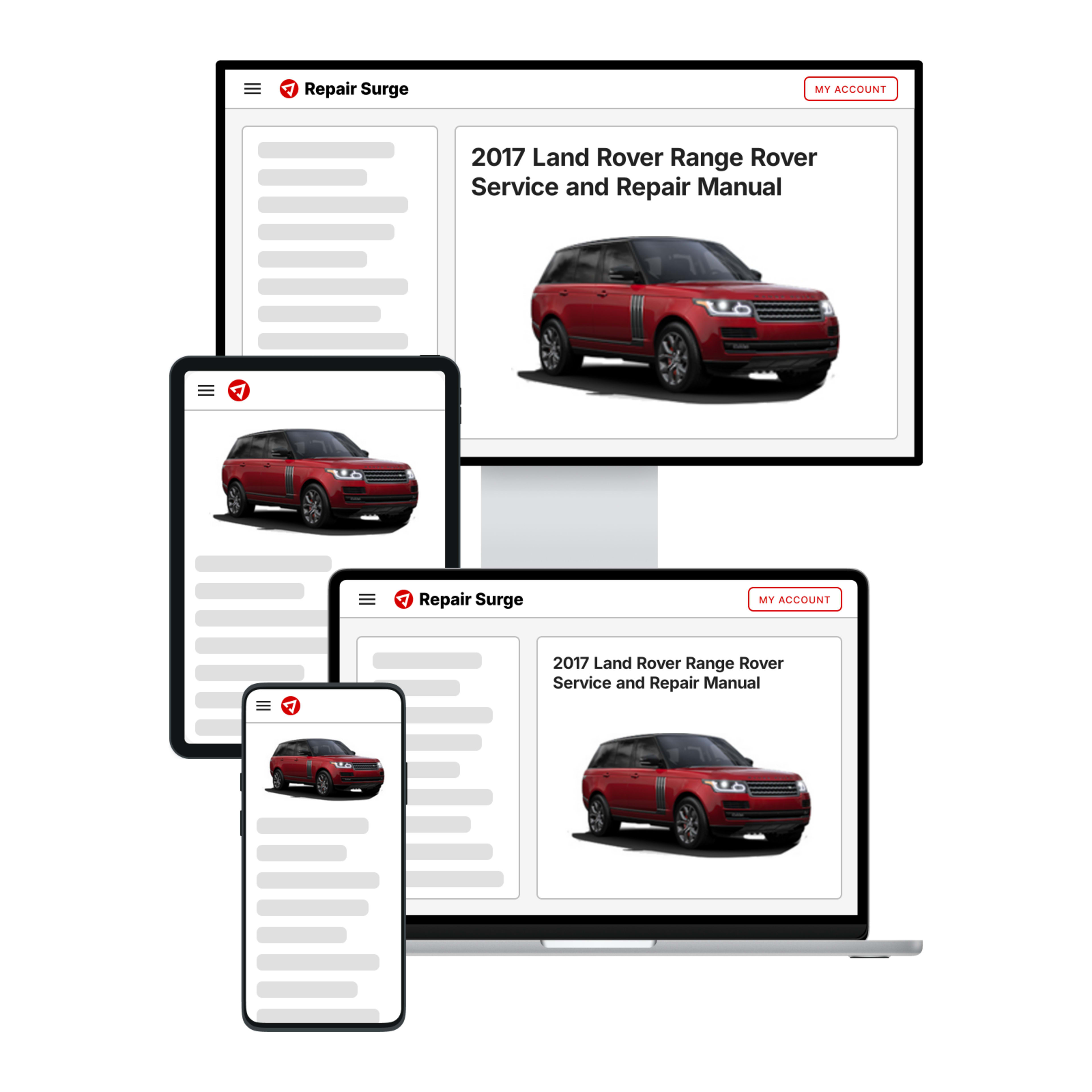 2017 Land Rover Range Rover service and repair manual hero image