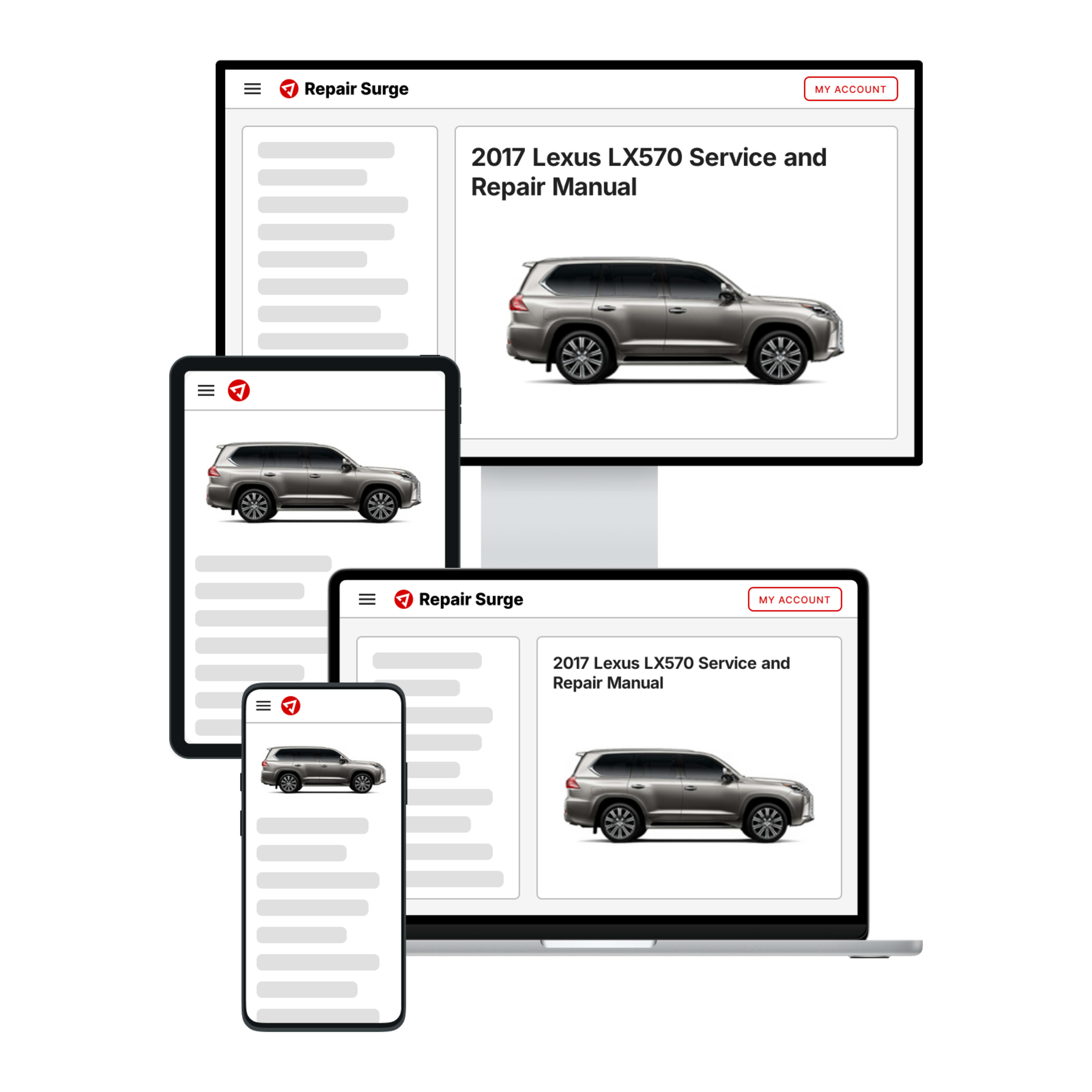 2017 Lexus LX570 service and repair manual hero image