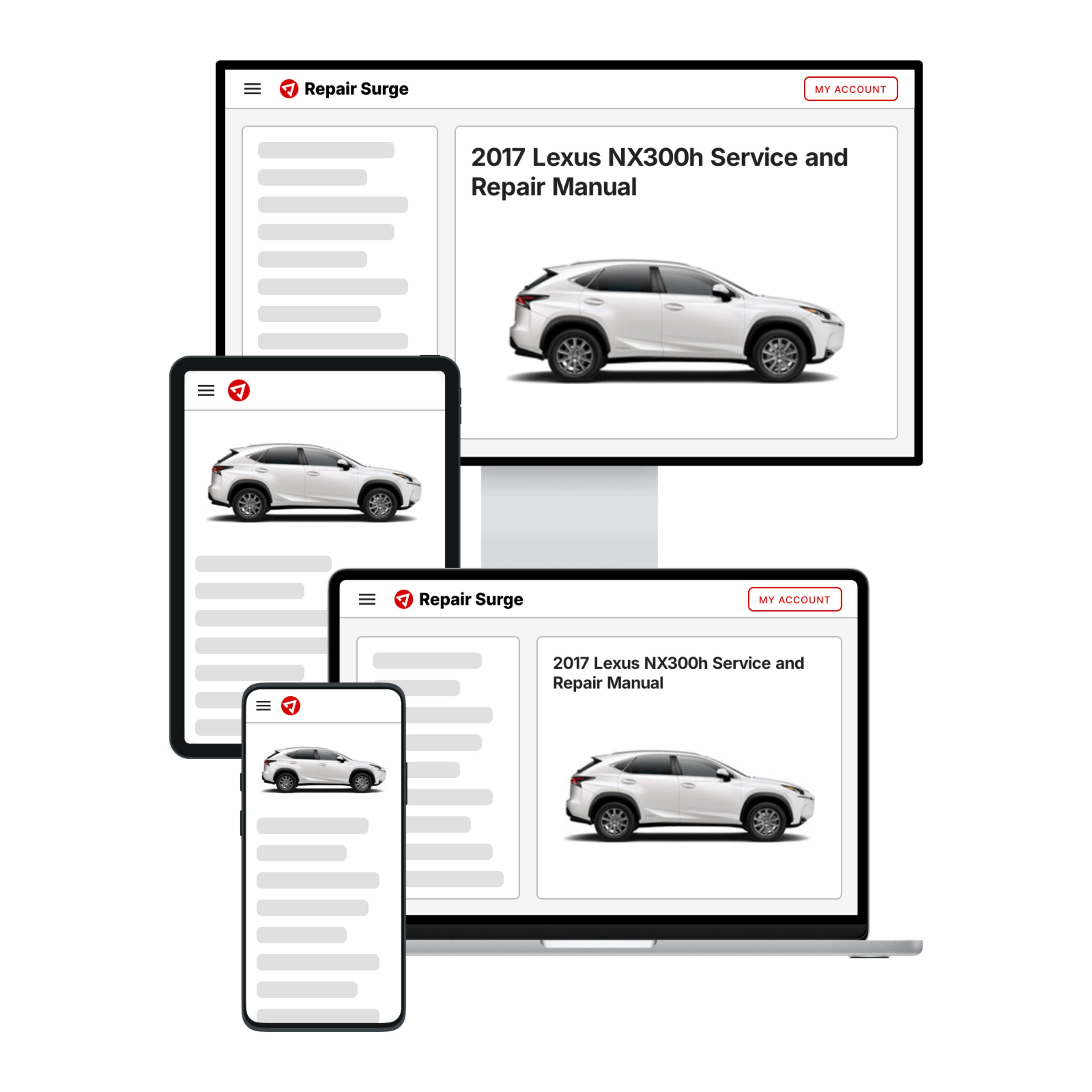 2017 Lexus NX300h service and repair manual hero image