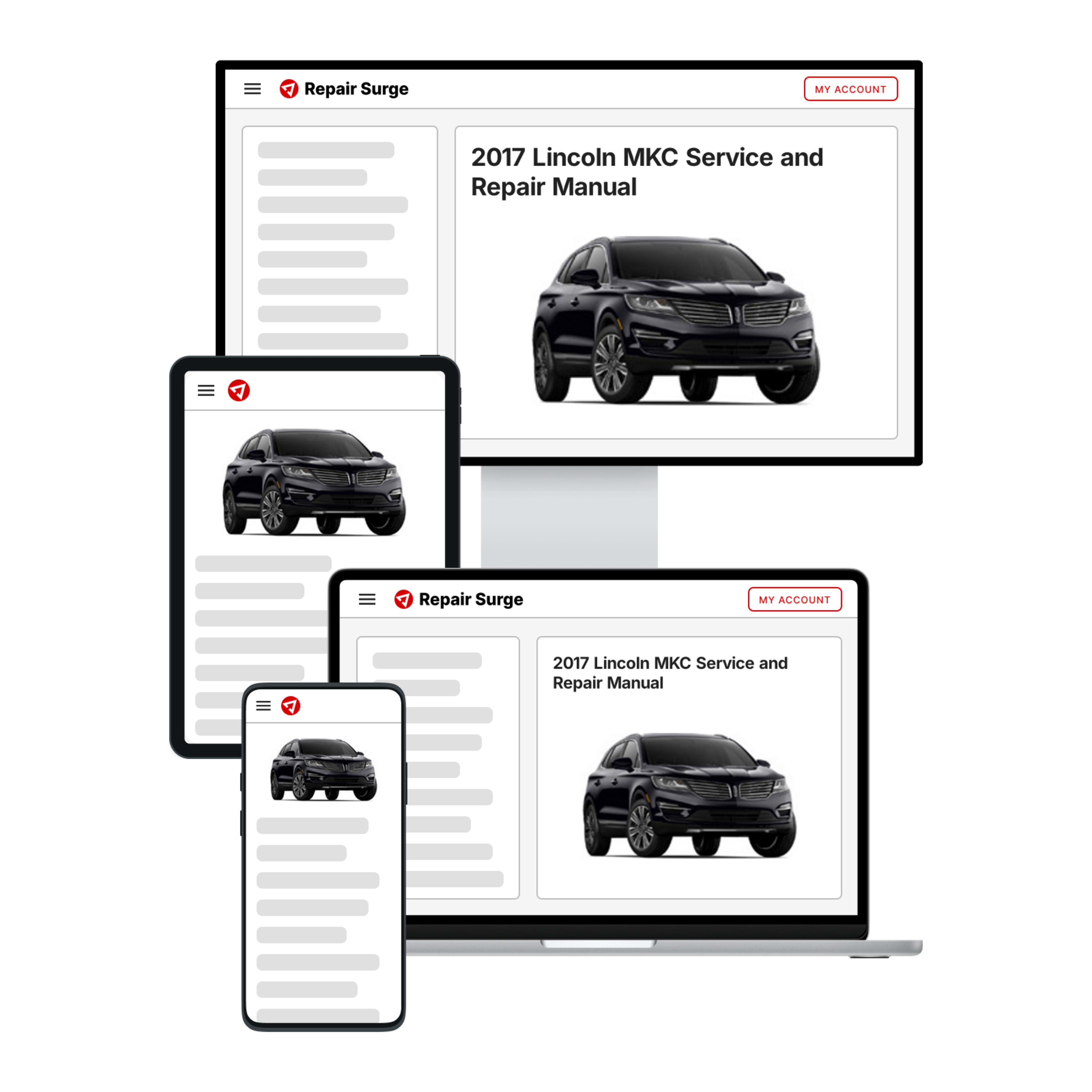 2017 Lincoln MKC service and repair manual hero image