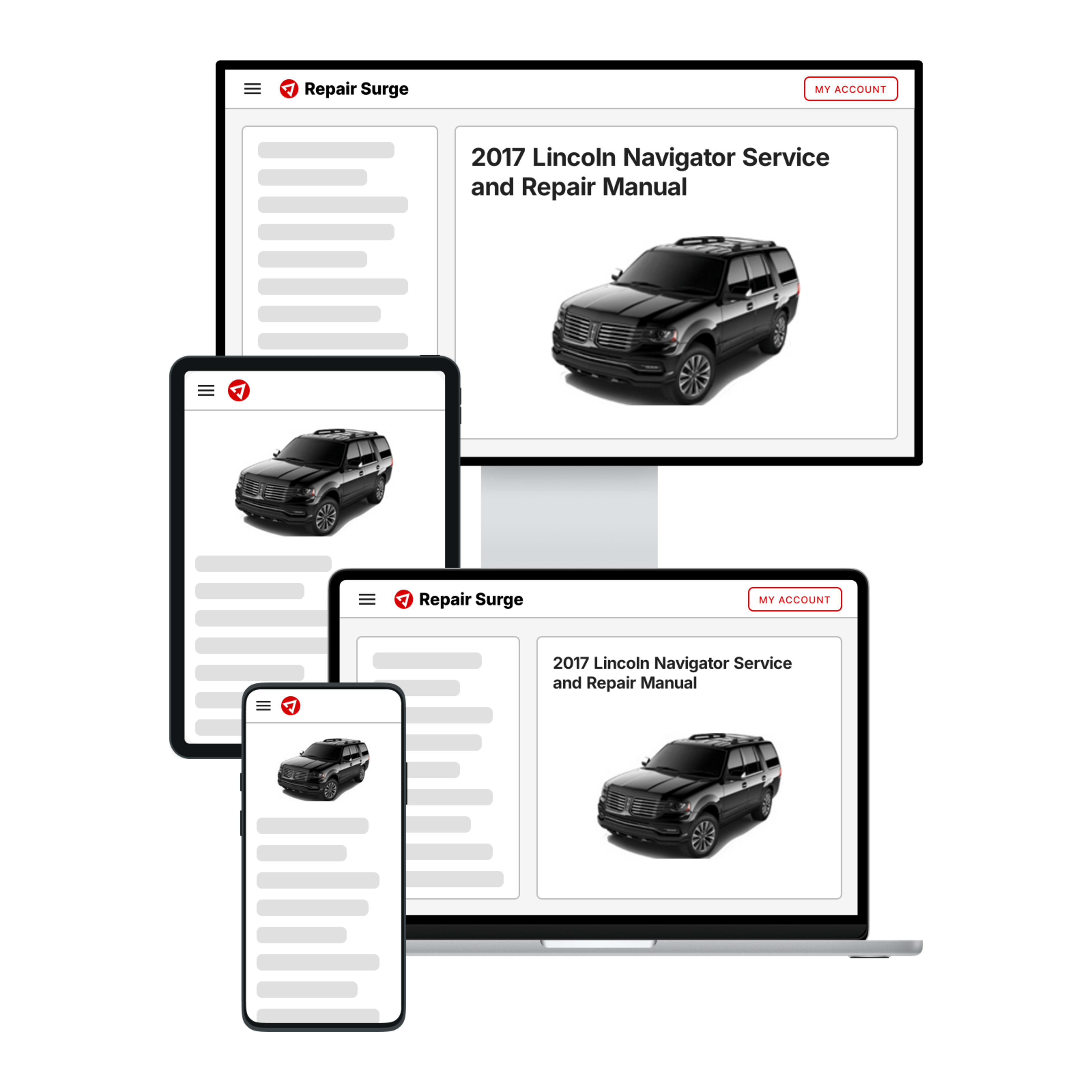 2017 Lincoln Navigator service and repair manual hero image