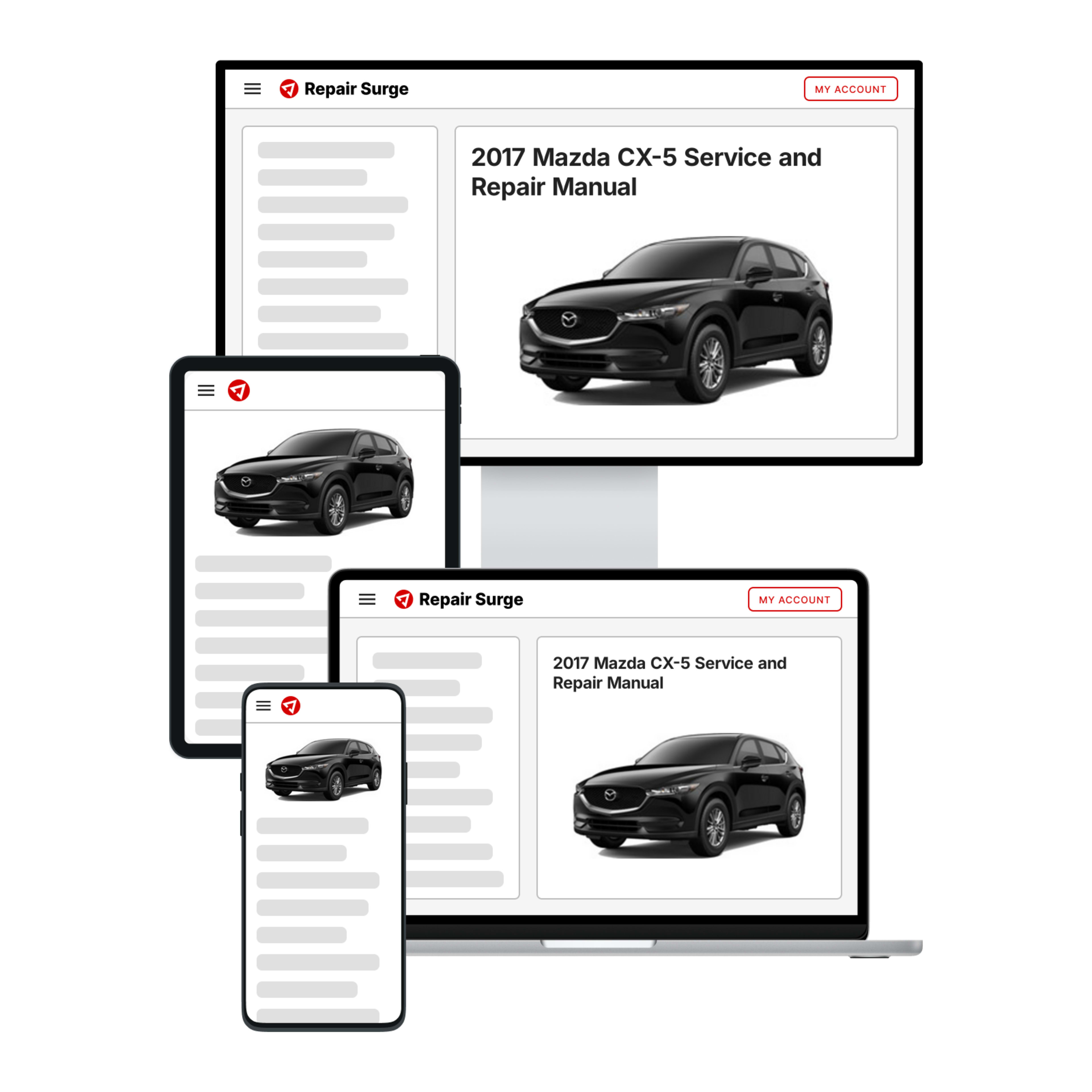 2017 Mazda CX-5 service and repair manual hero image