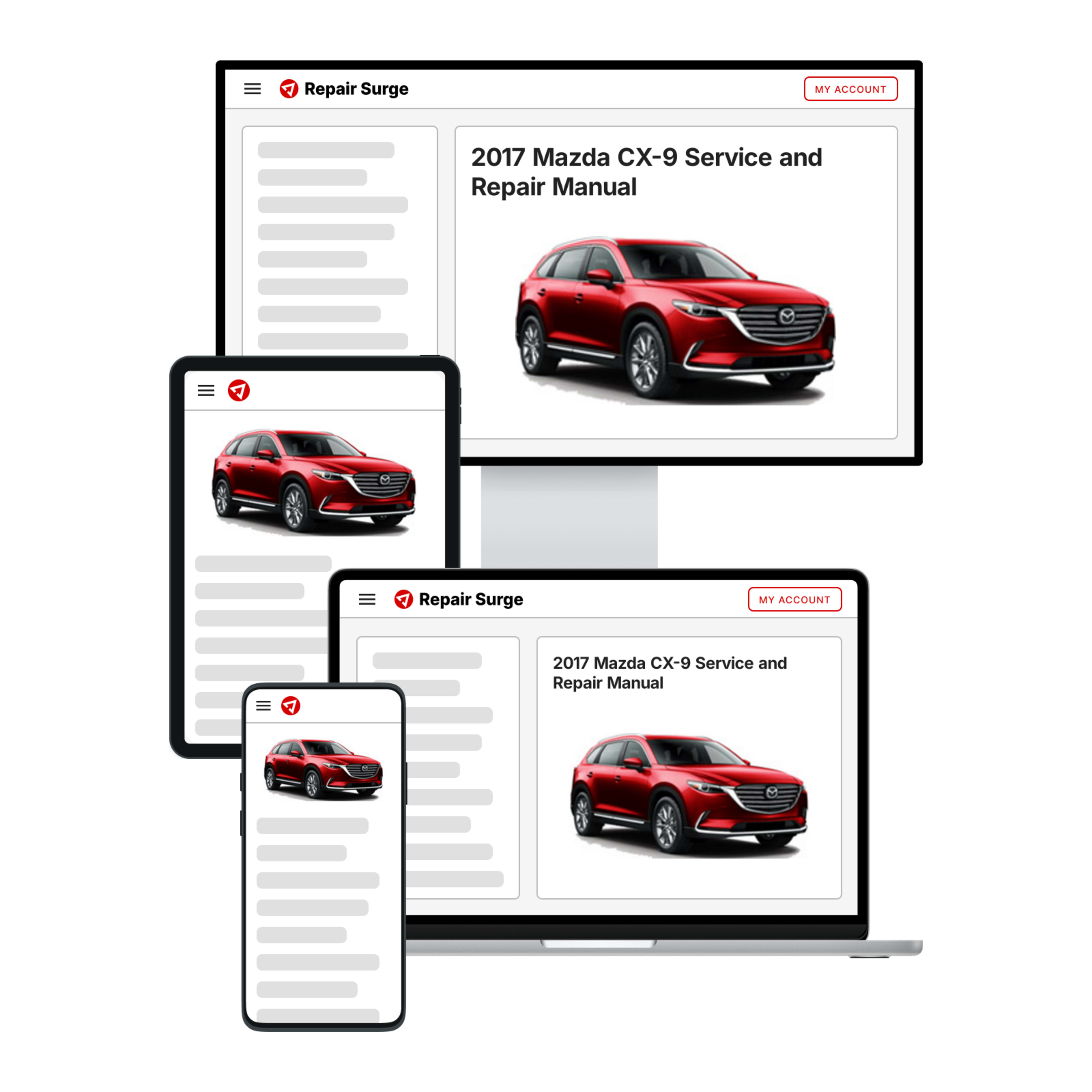 2017 Mazda CX-9 service and repair manual hero image