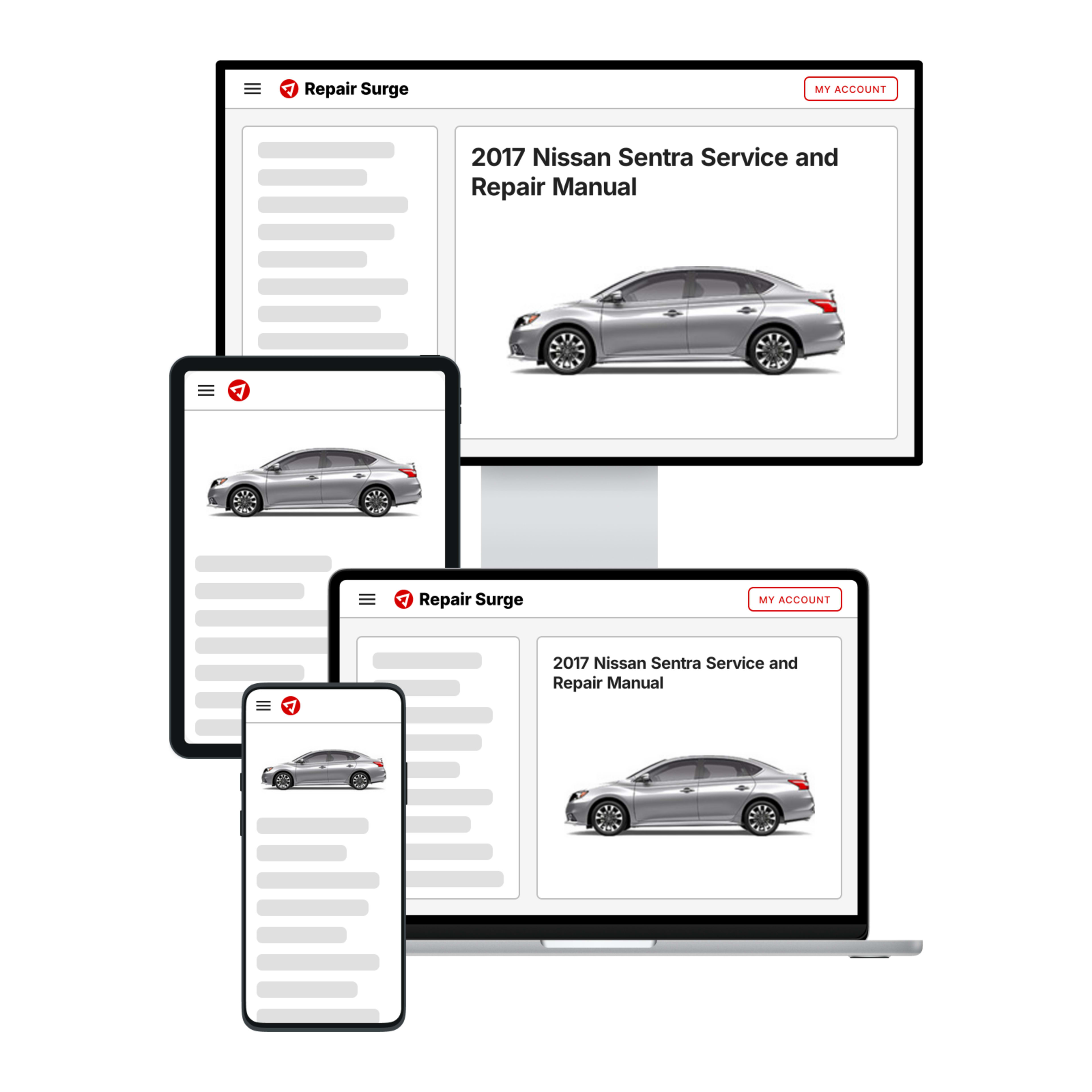2017 Nissan Sentra service and repair manual hero image