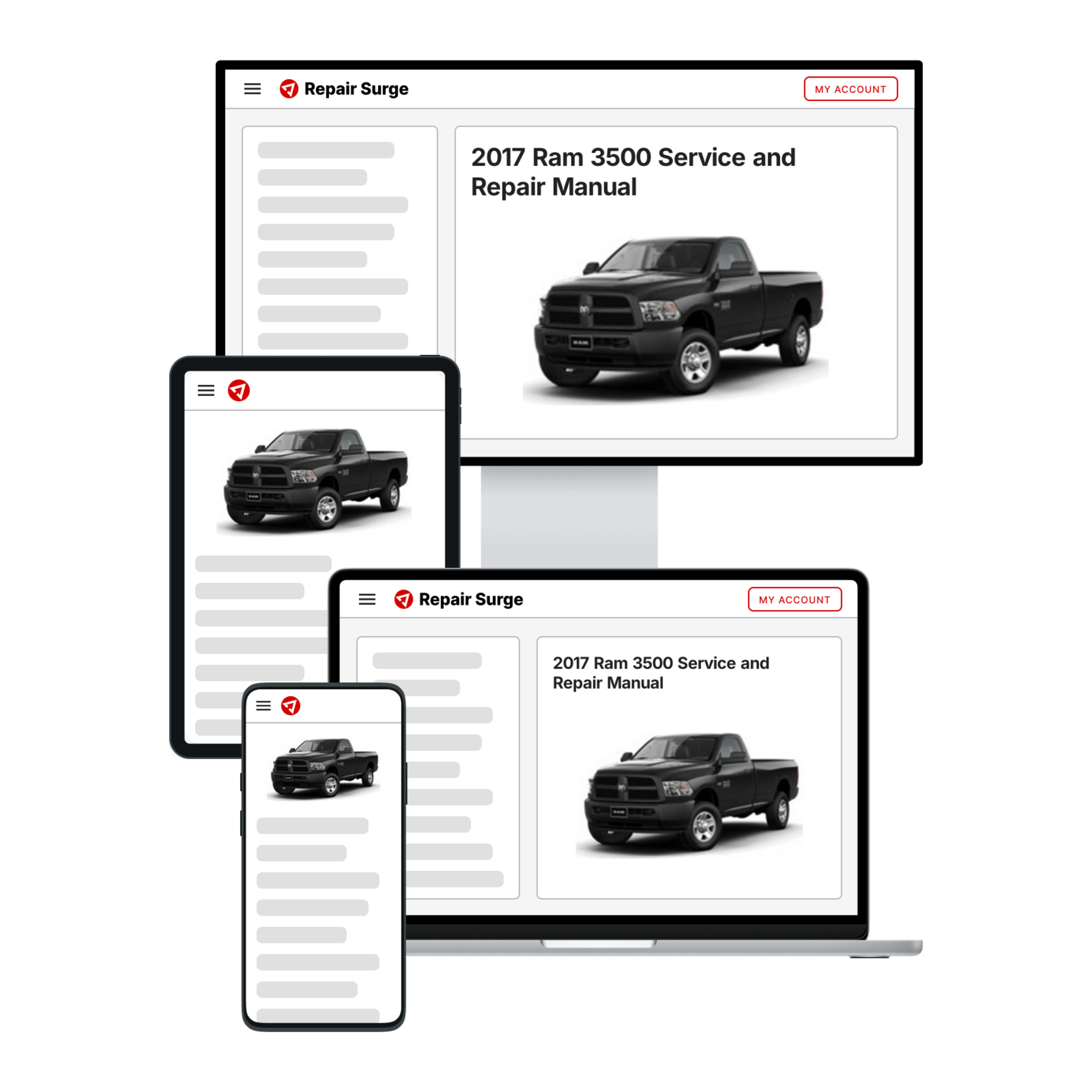 2017 Ram 3500 service and repair manual hero image