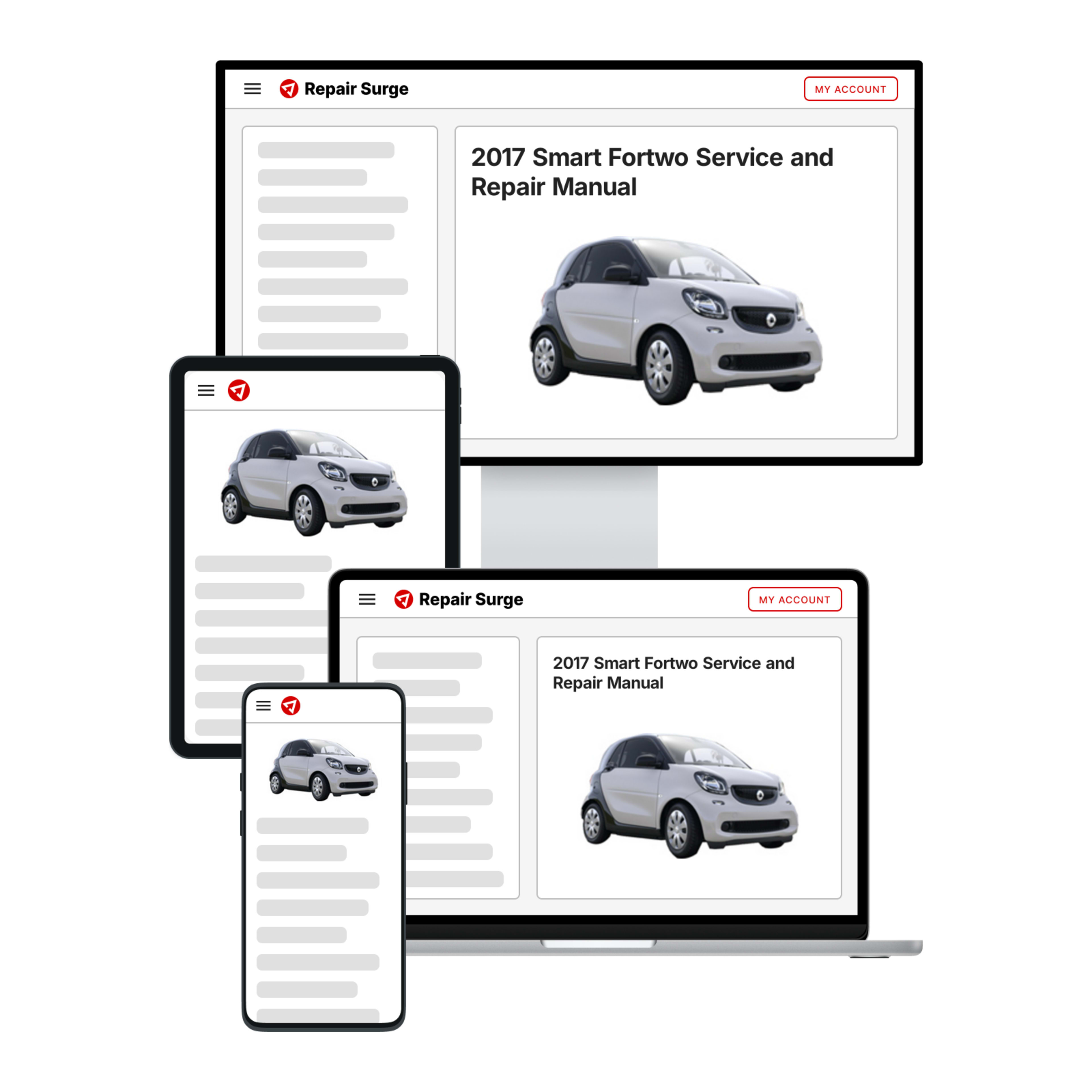 2017 Smart Fortwo service and repair manual hero image
