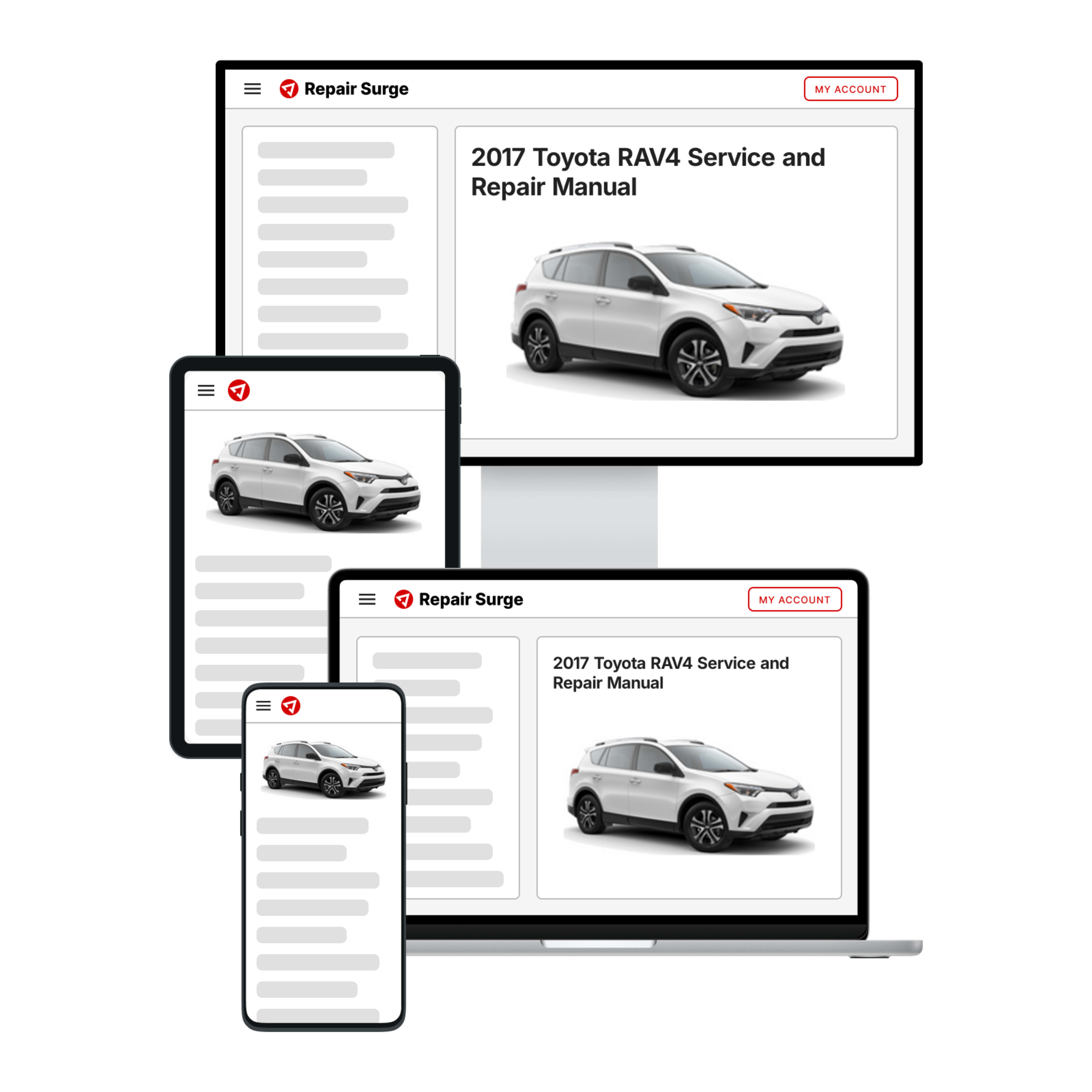 2017 Toyota RAV4 service and repair manual hero image